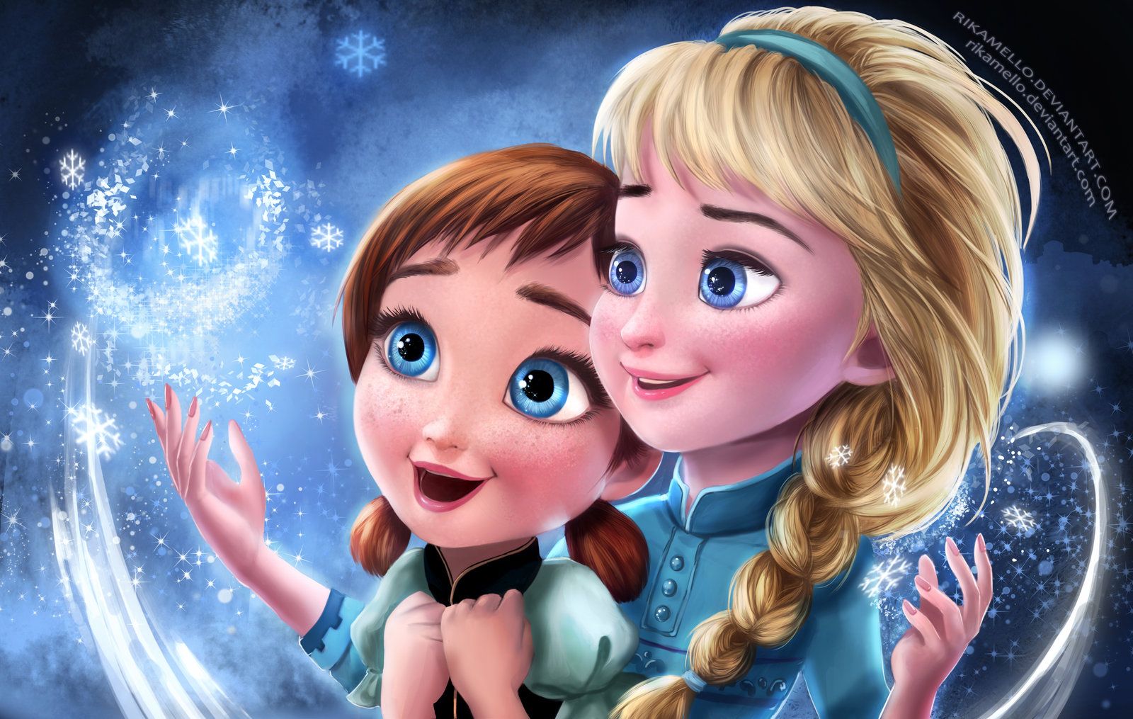 Elsa And Anna Baby Wallpapers