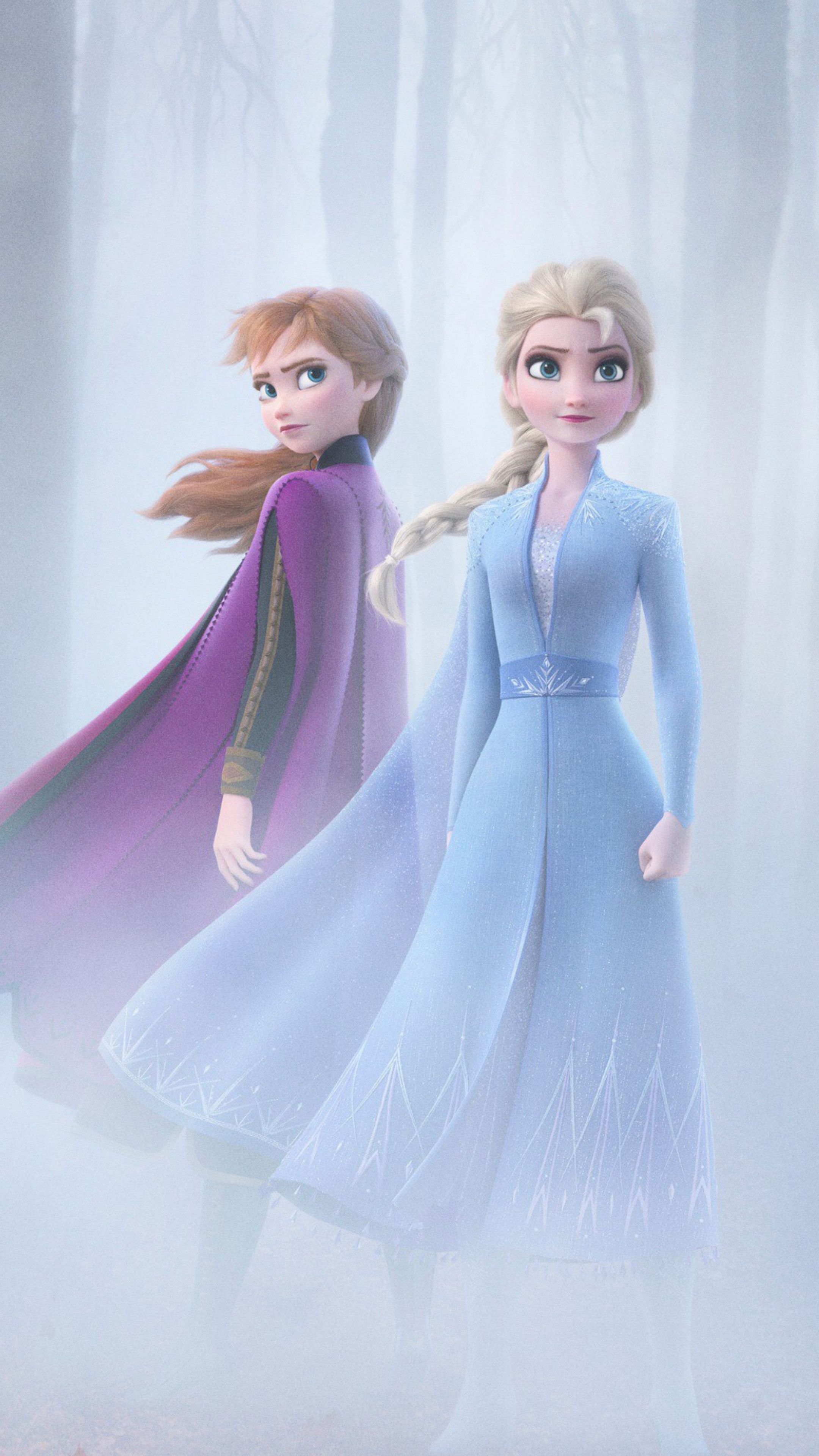 Elsa And Anna In Frozen 2 Movie Wallpapers