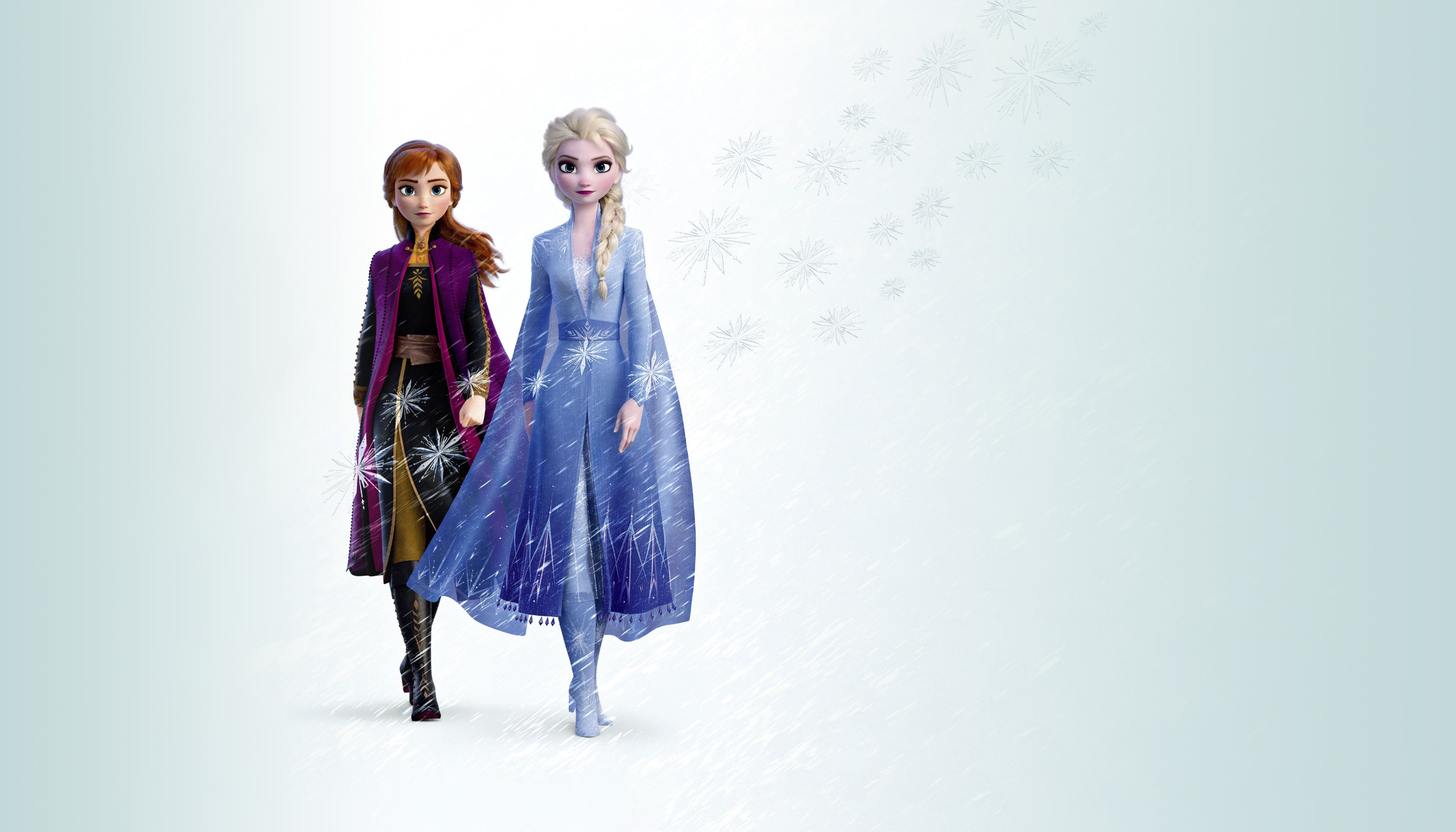 Elsa And Anna In Frozen 2 Movie Wallpapers