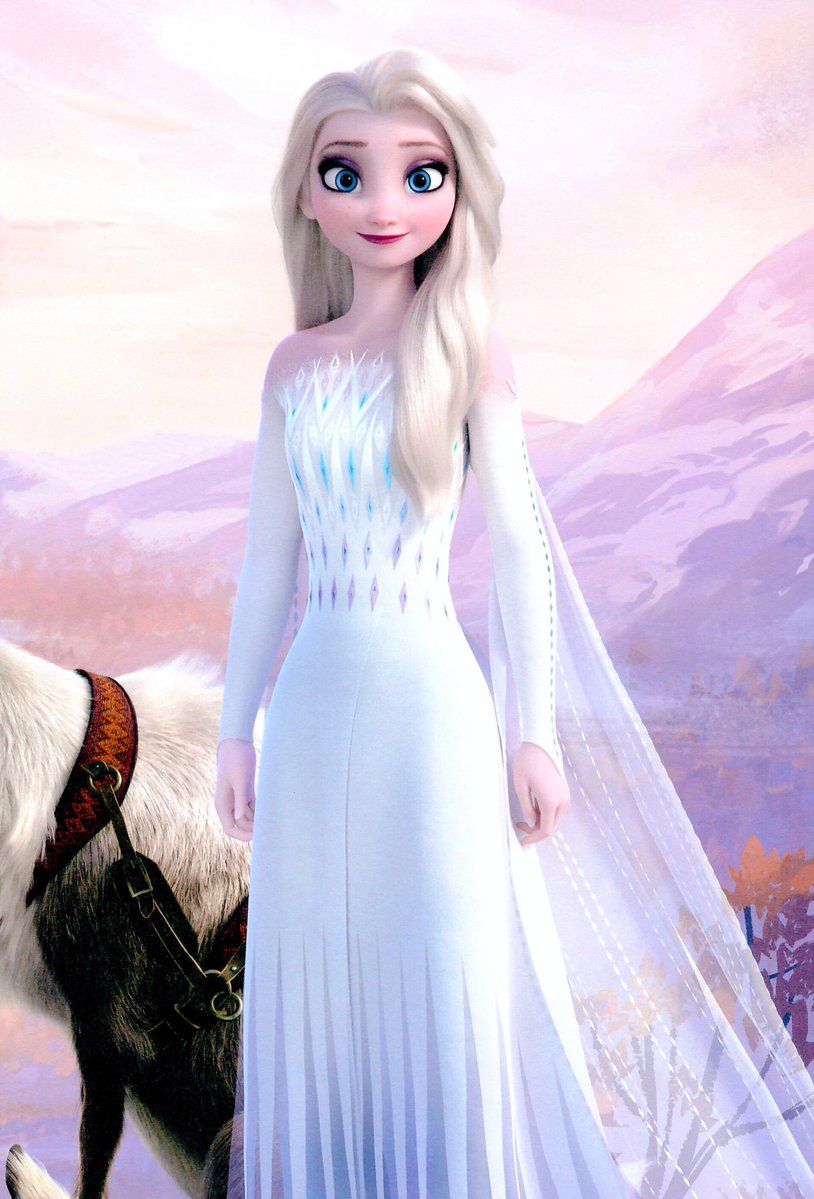 Elsa White Background