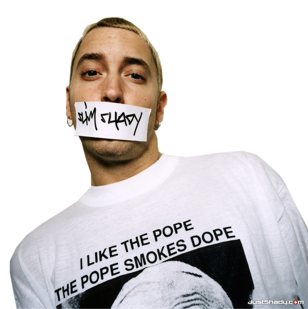 Eminem White Background