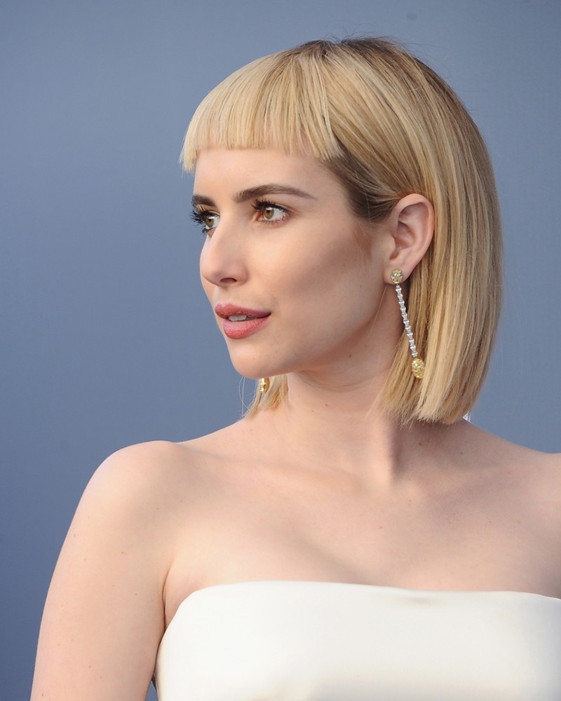 Emma Roberts In White Dress Critics Choice Awards Wallpapers