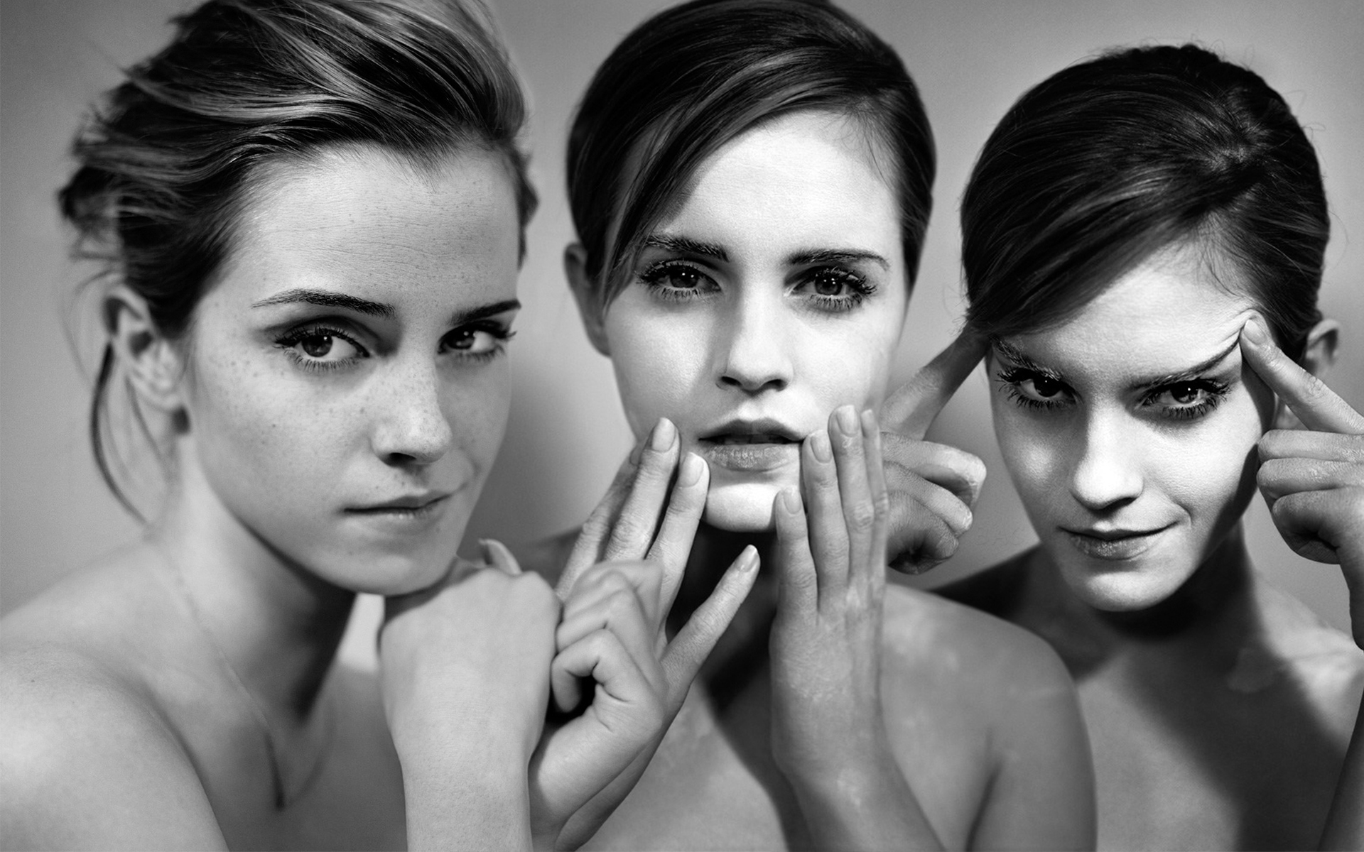 Emma Watson Monochrome Wallpapers