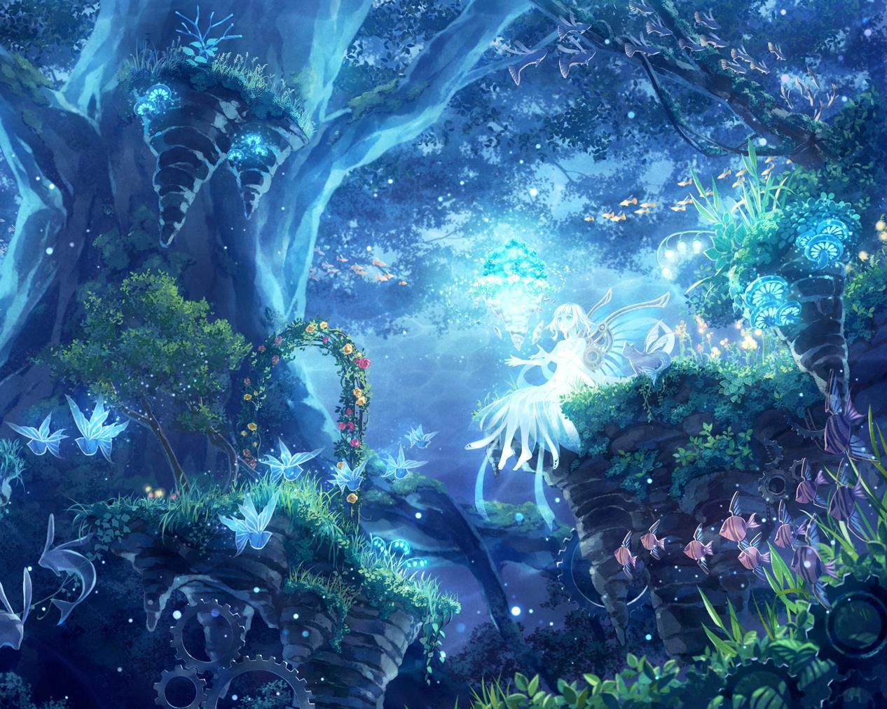 Enchanted Forest With Fairies Wallpapers