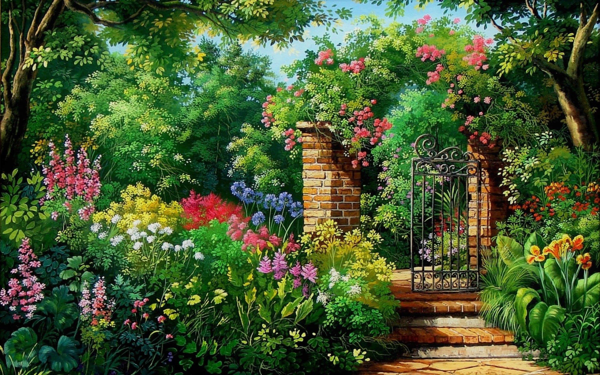 English Garden Wallpapers