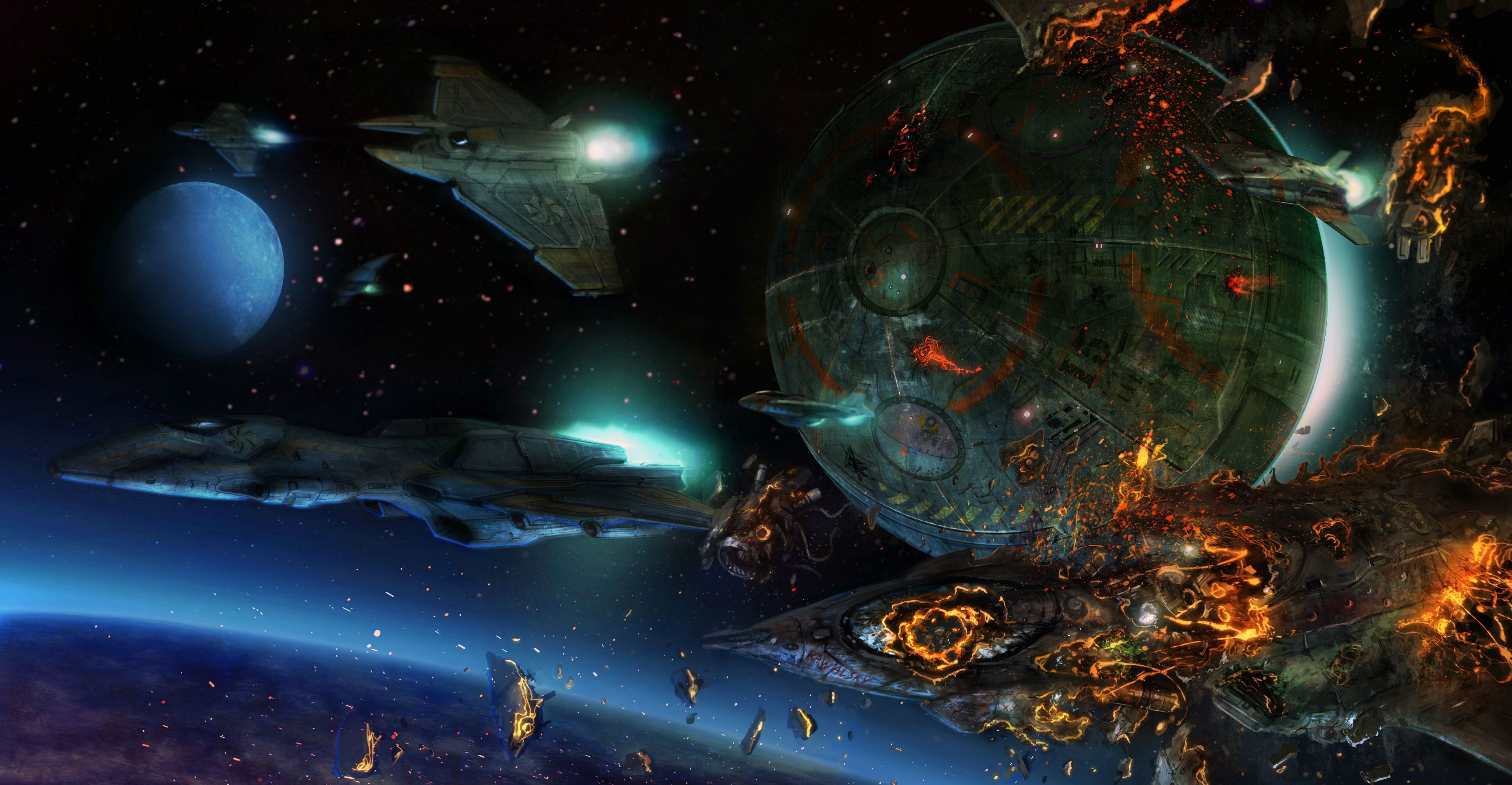 Epic Space Battle Wallpapers