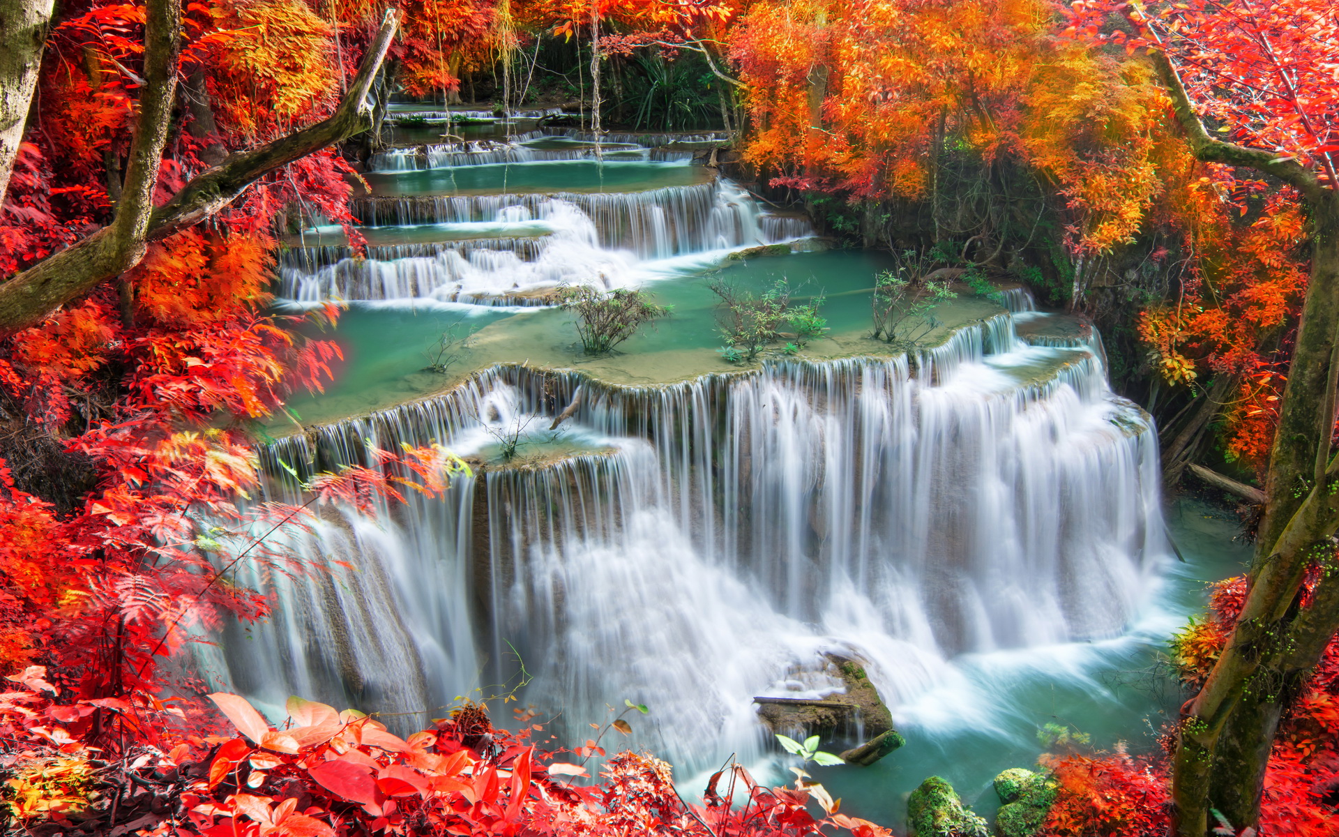 Erawan Waterfall Wallpapers