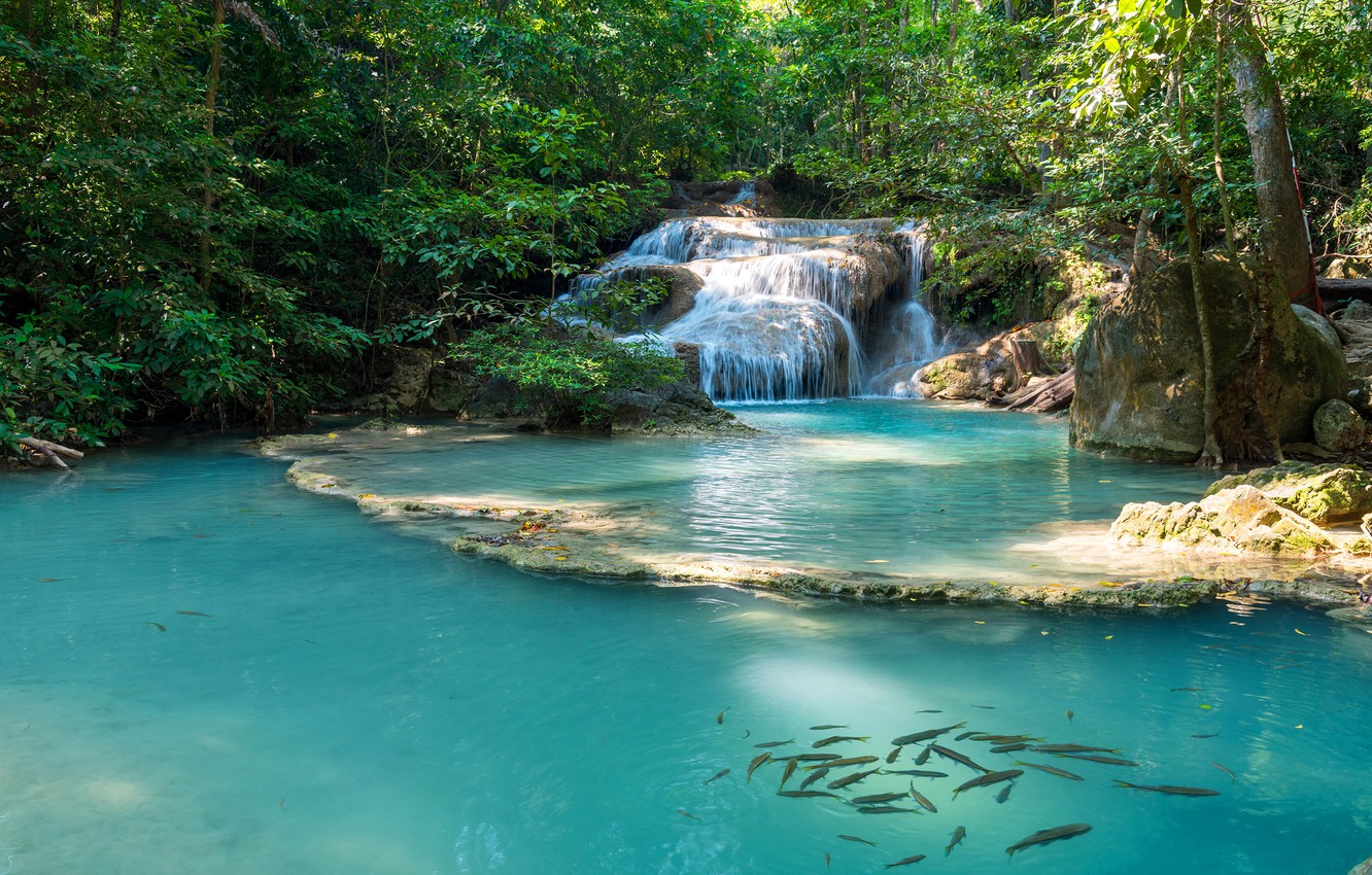 Erawan Waterfall Wallpapers