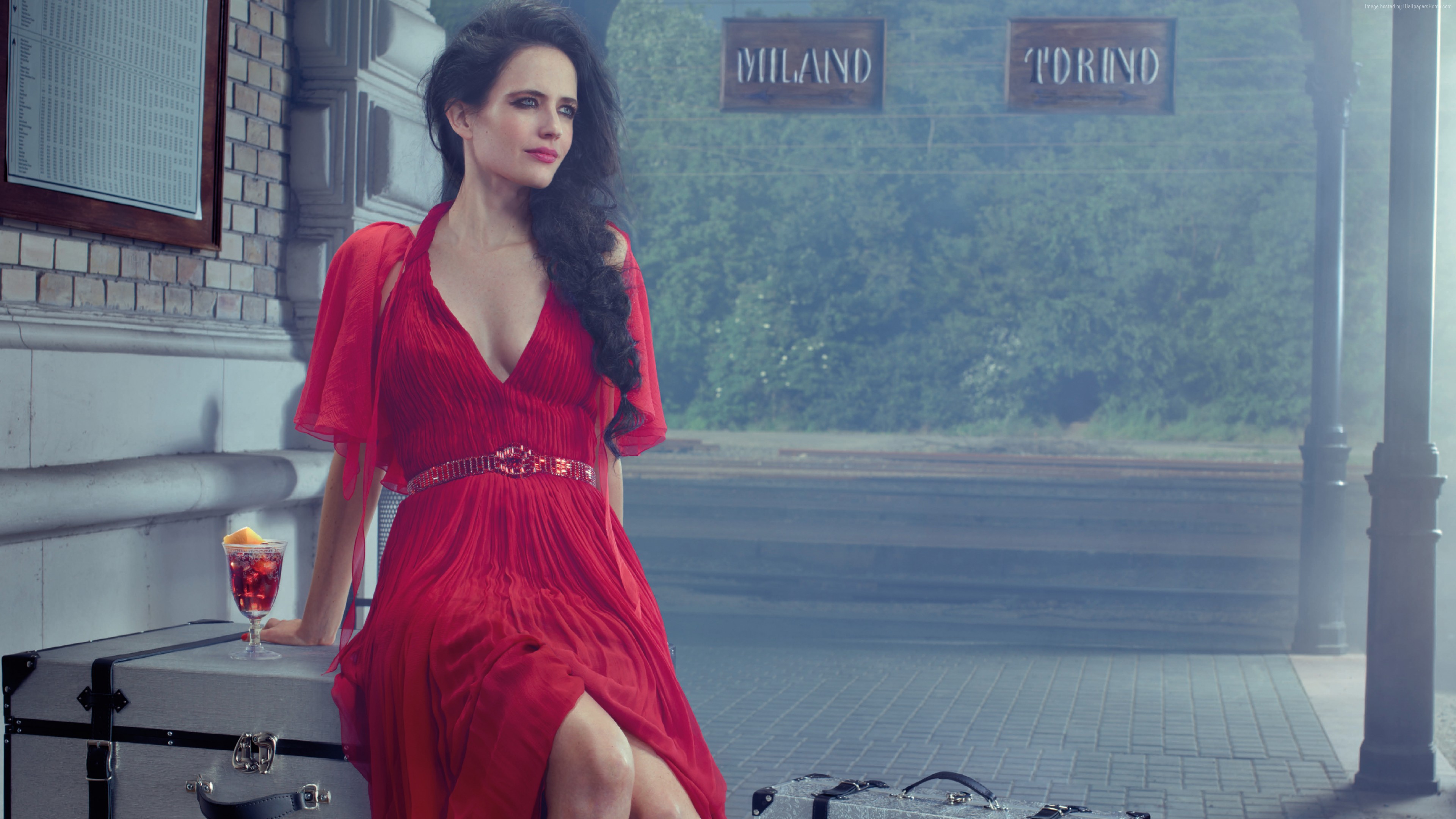 Eva Green Hot In Red Wallpapers