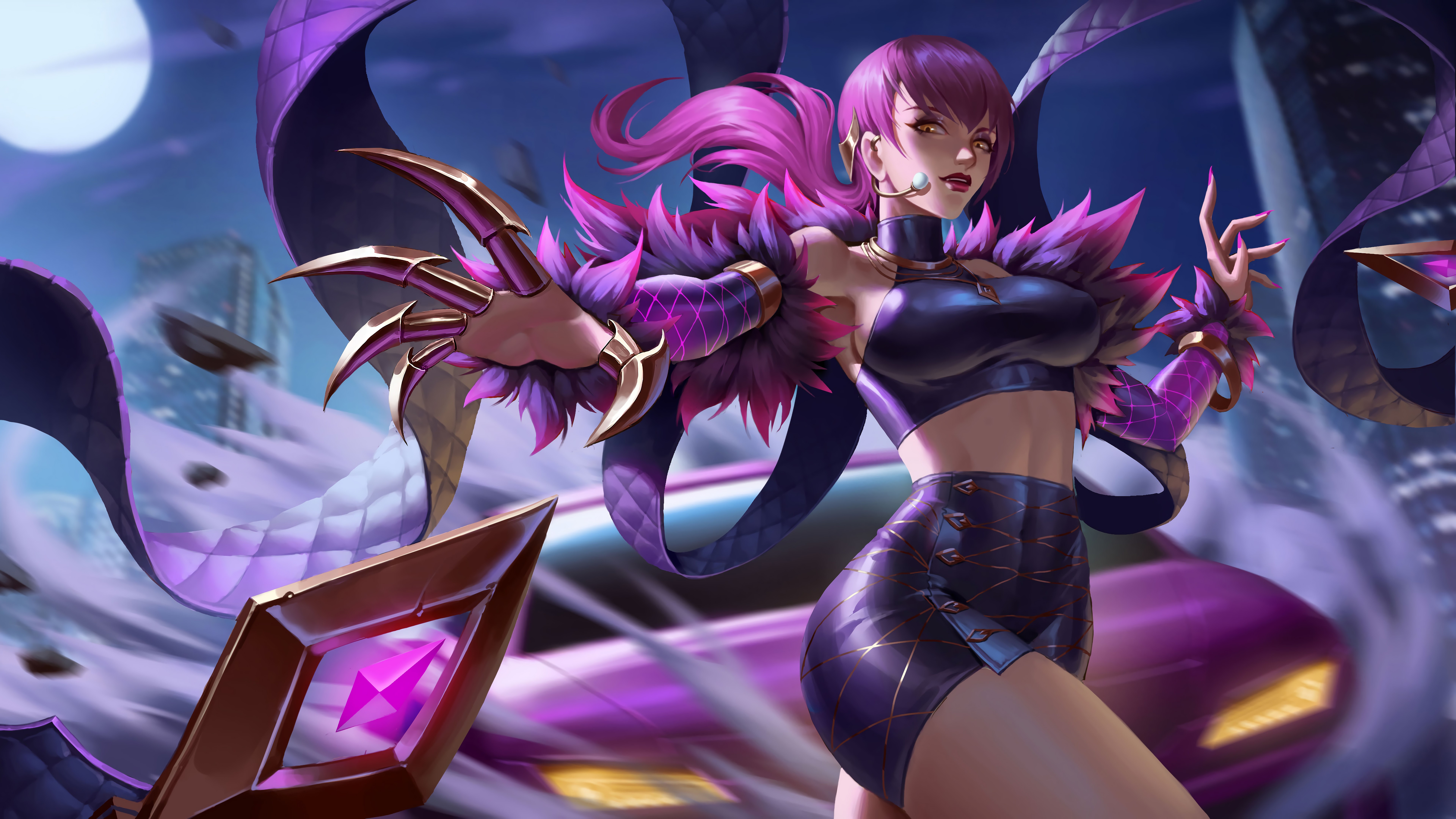 Evelynn 8K K/DA League Of Legends Wallpapers