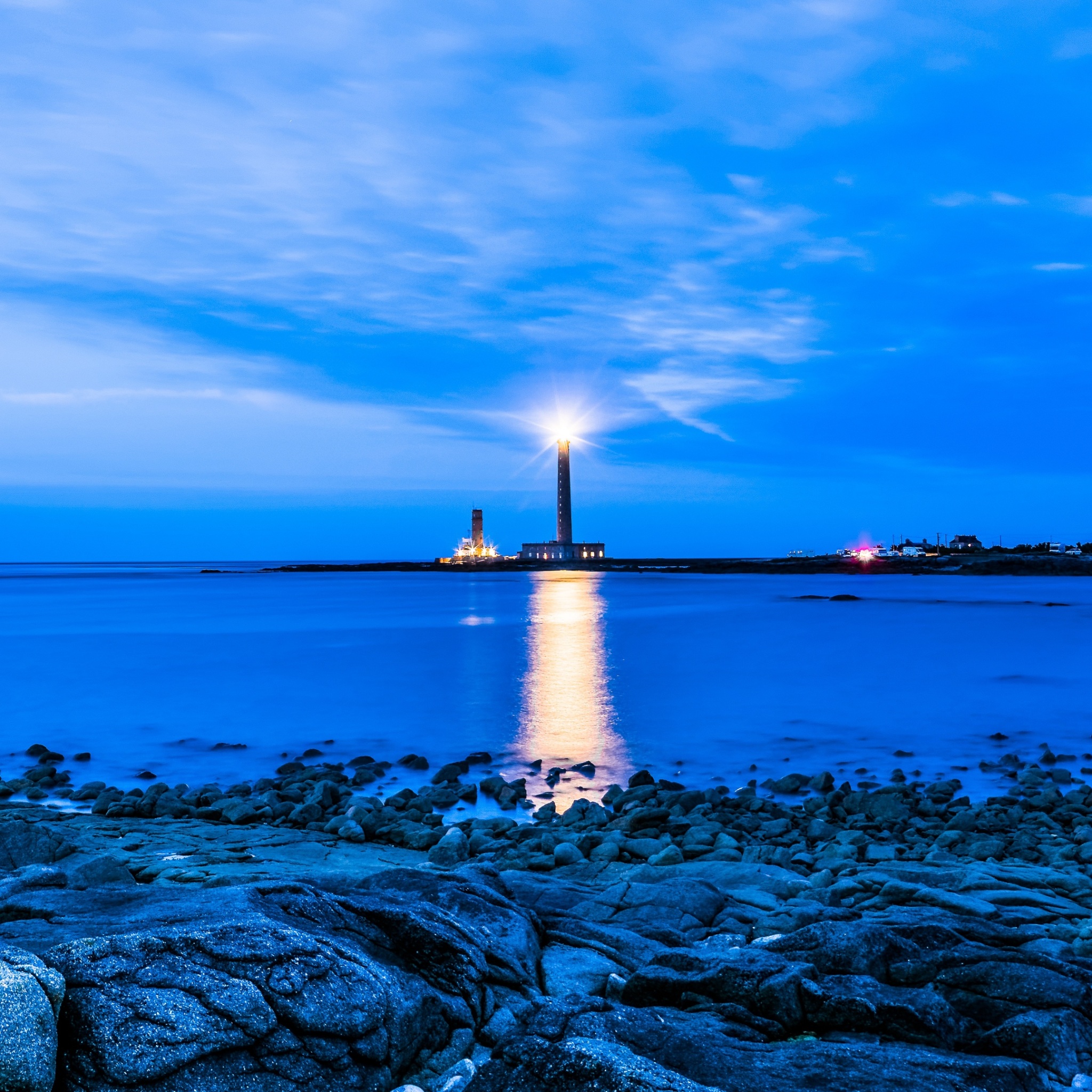 Evening In Lighthouse Sea Wallpapers