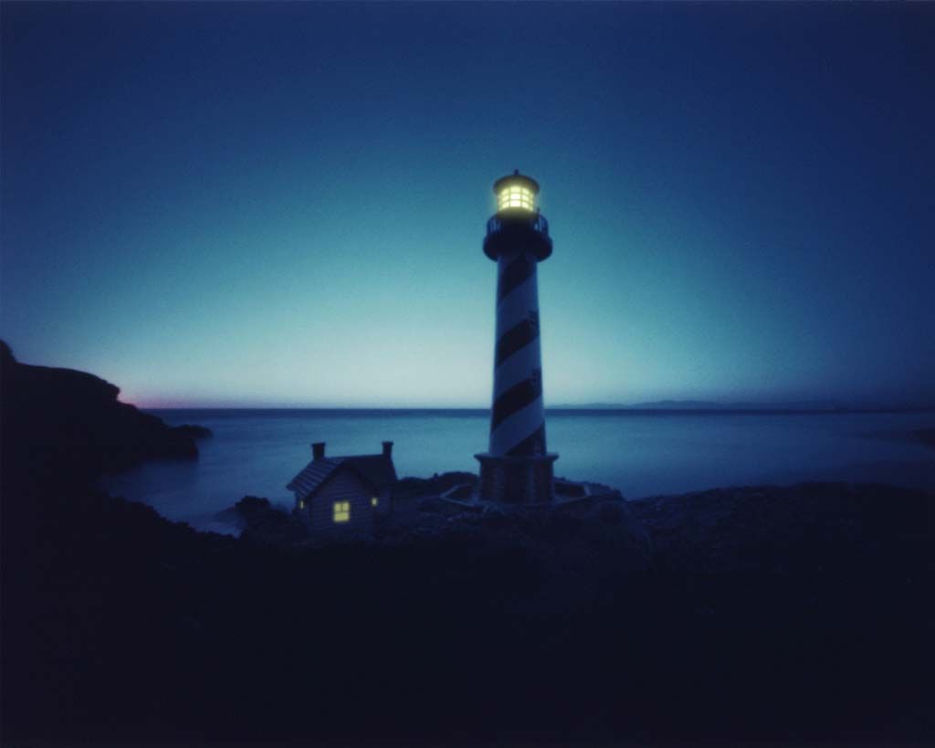 Evening In Lighthouse Sea Wallpapers