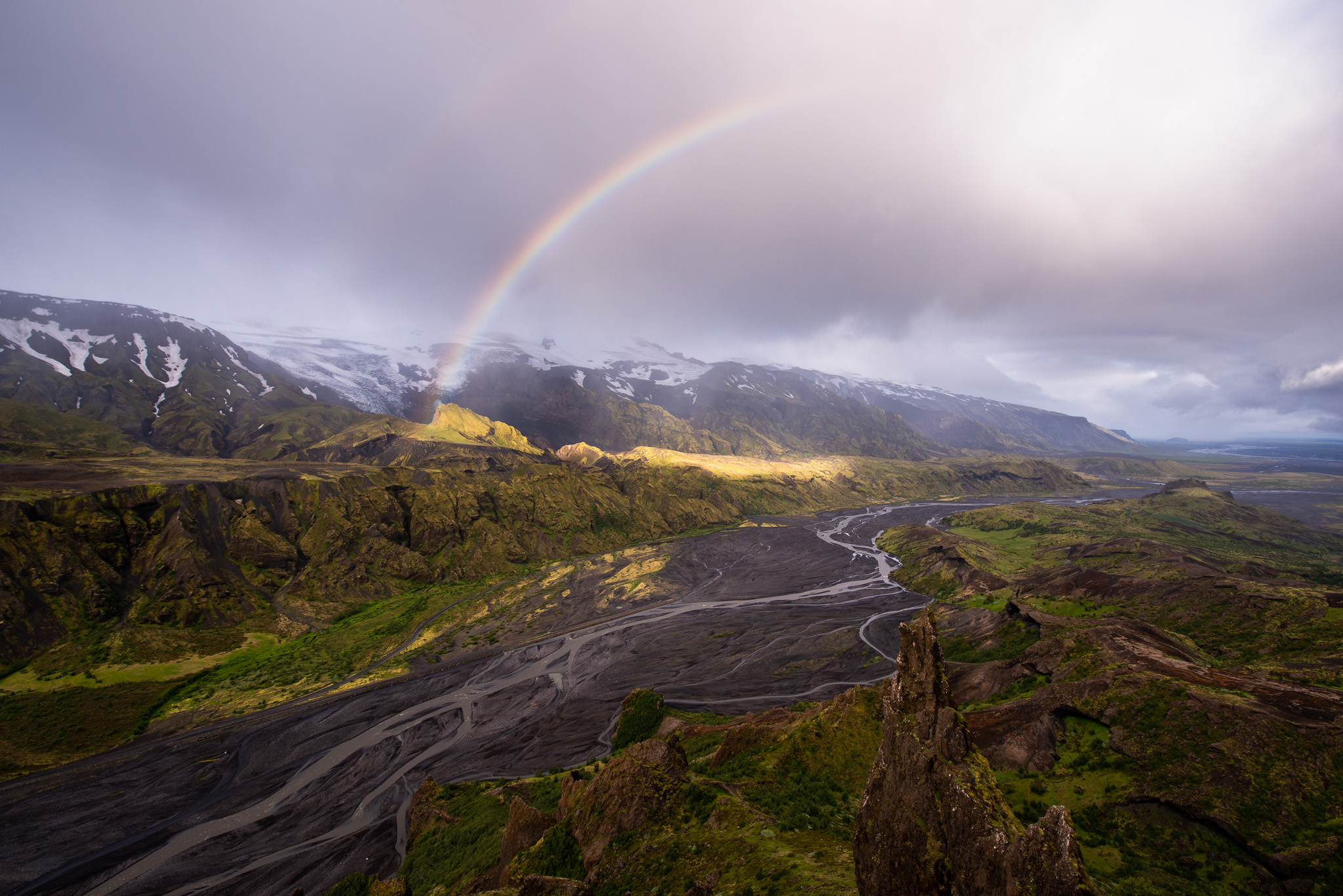 Evening Light Thorsmork Mountains Wallpapers