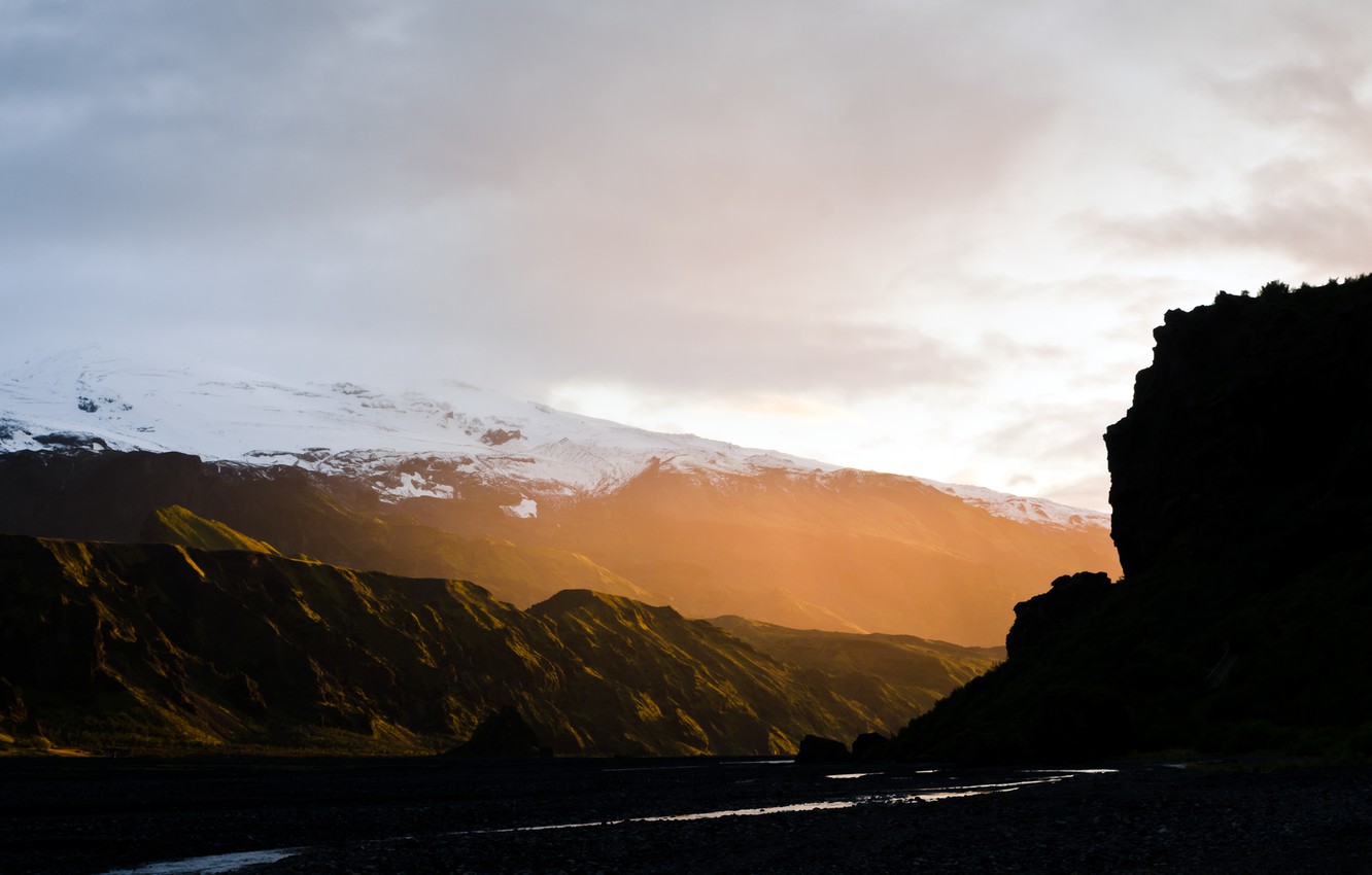 Evening Light Thorsmork Mountains Wallpapers