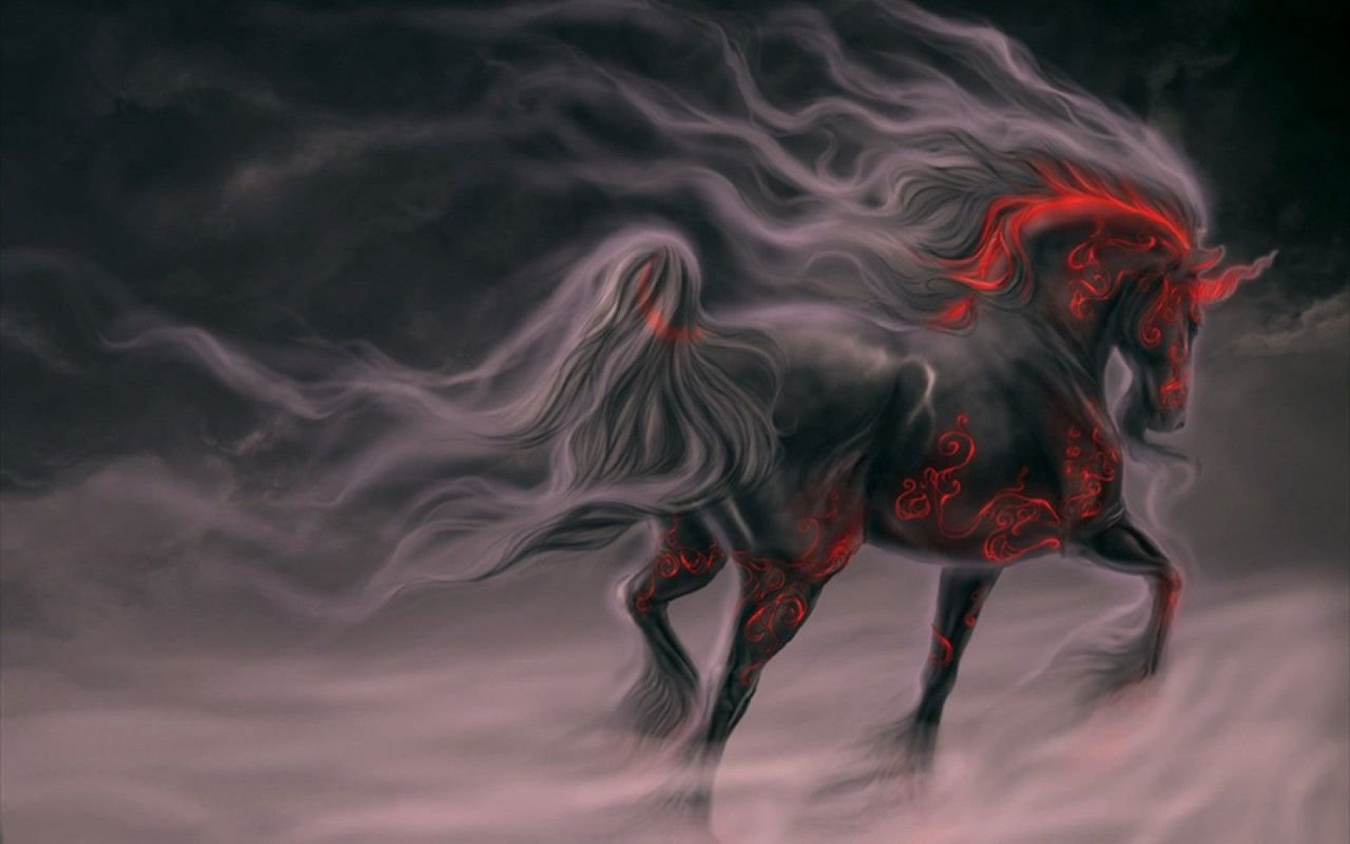 Evil Riding Horse In Sunset Wallpapers