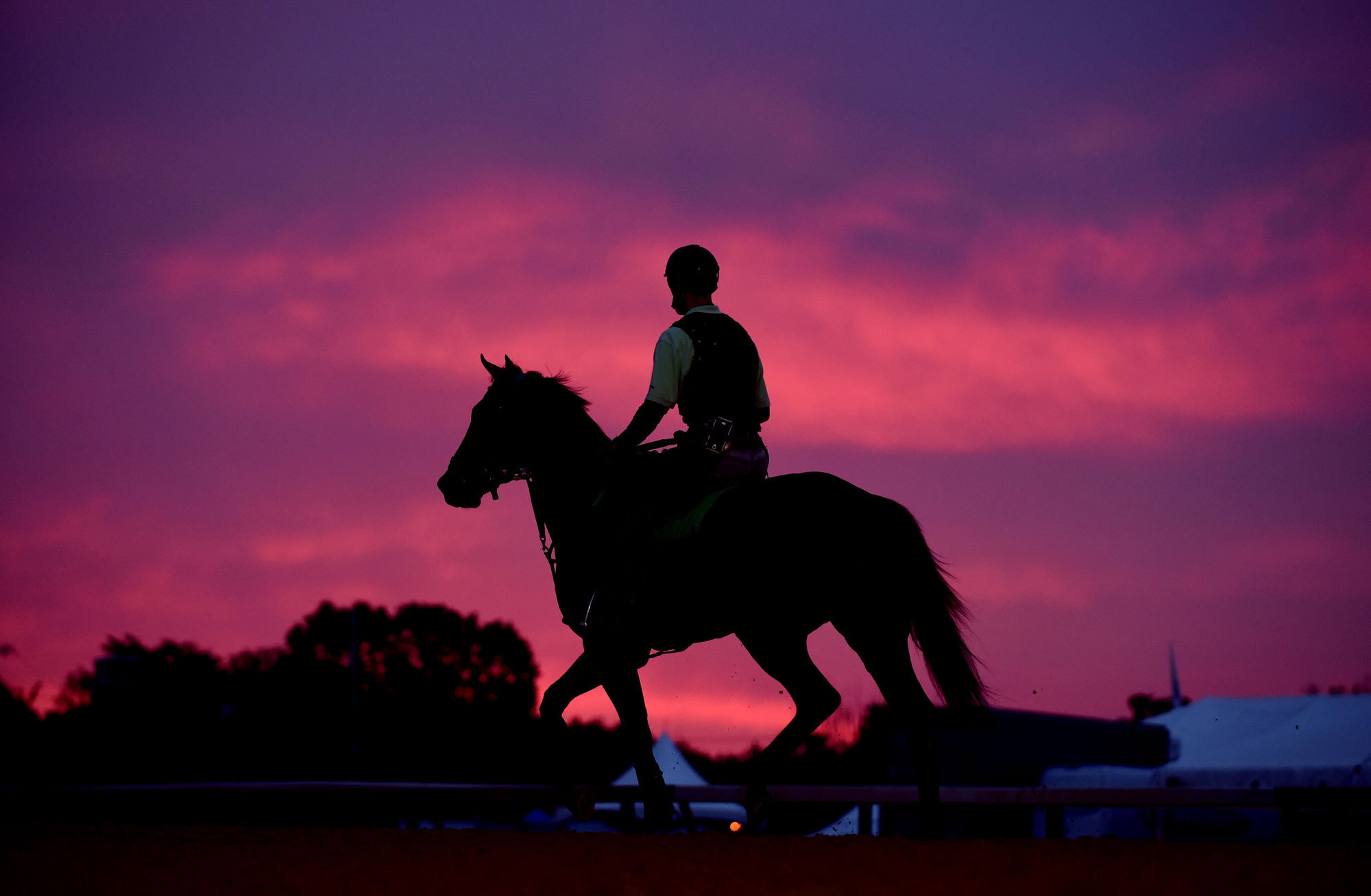 Evil Riding Horse In Sunset Wallpapers