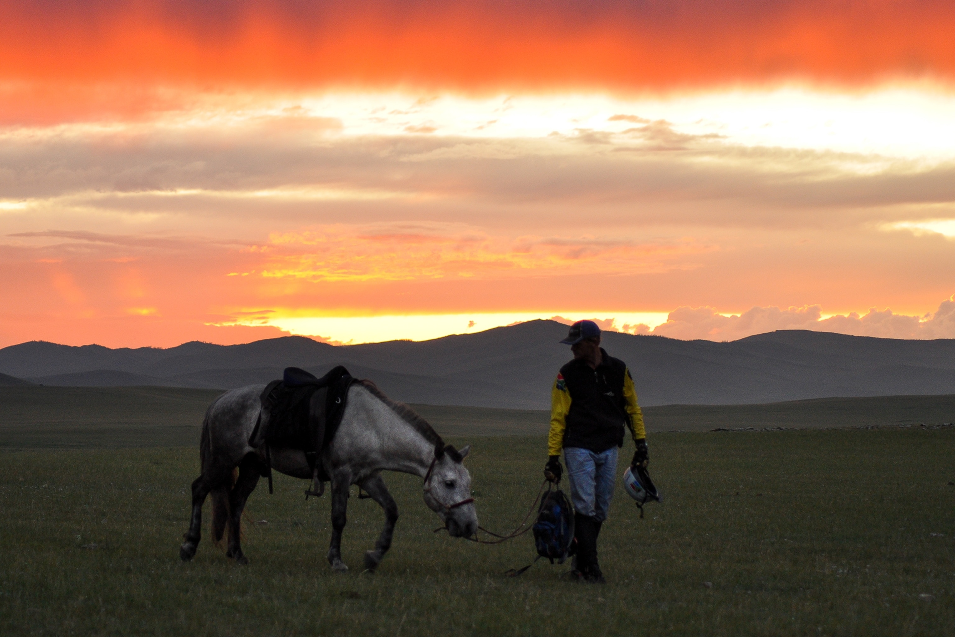 Evil Riding Horse In Sunset Wallpapers