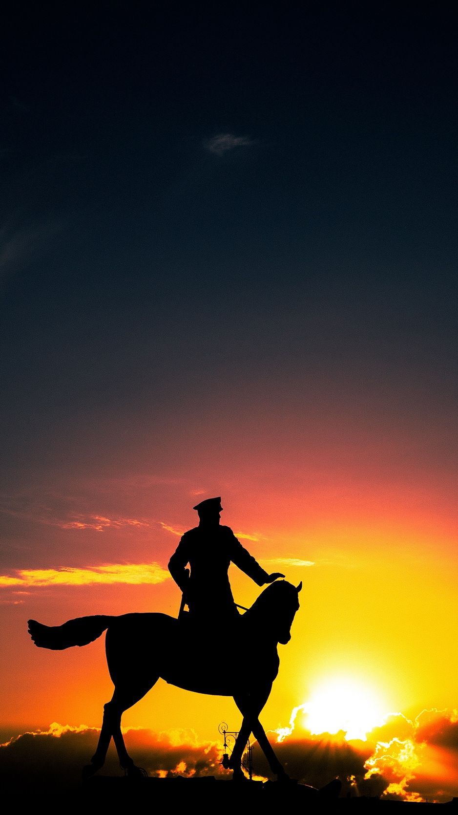 Evil Riding Horse In Sunset Wallpapers