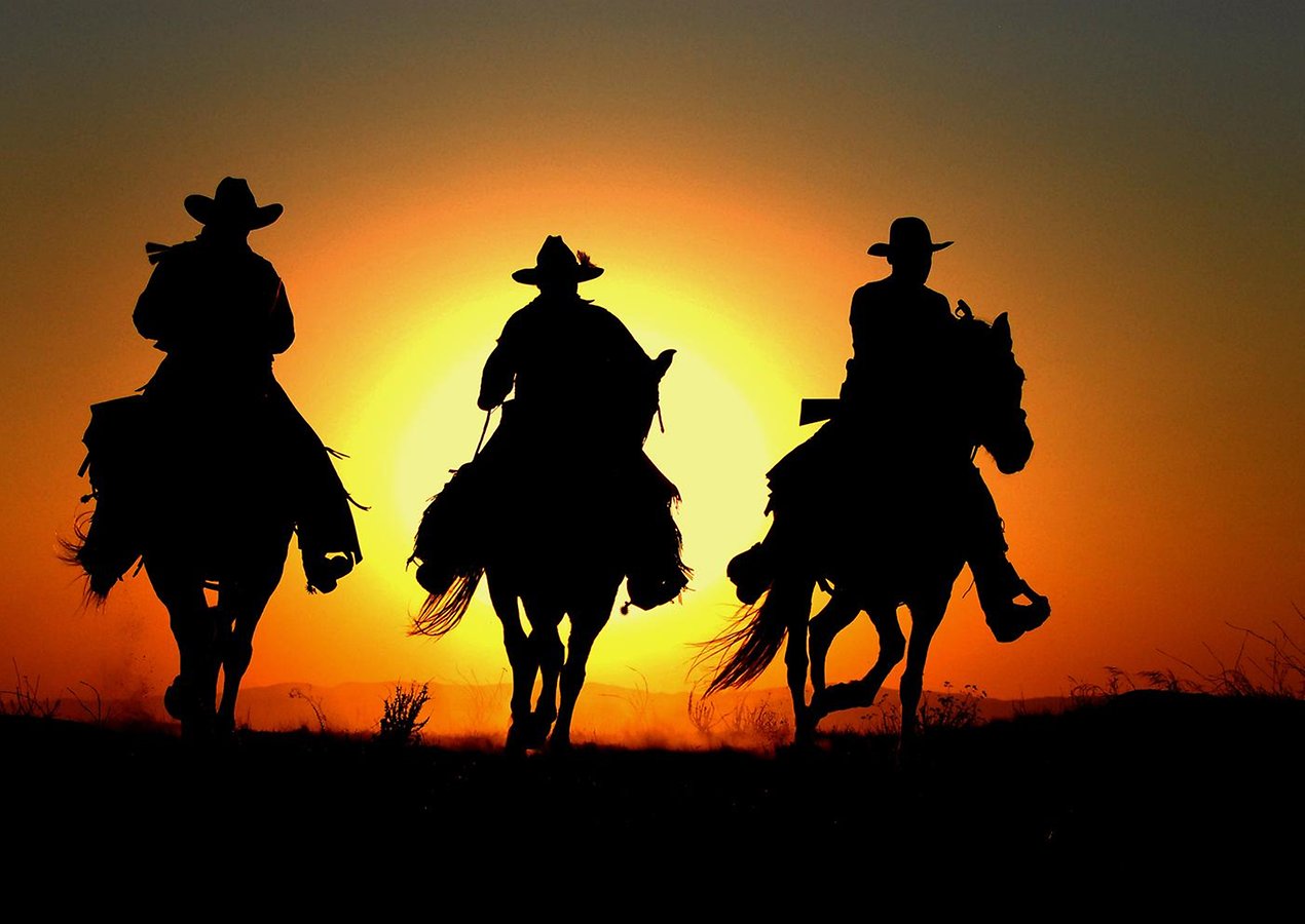 Evil Riding Horse In Sunset Wallpapers