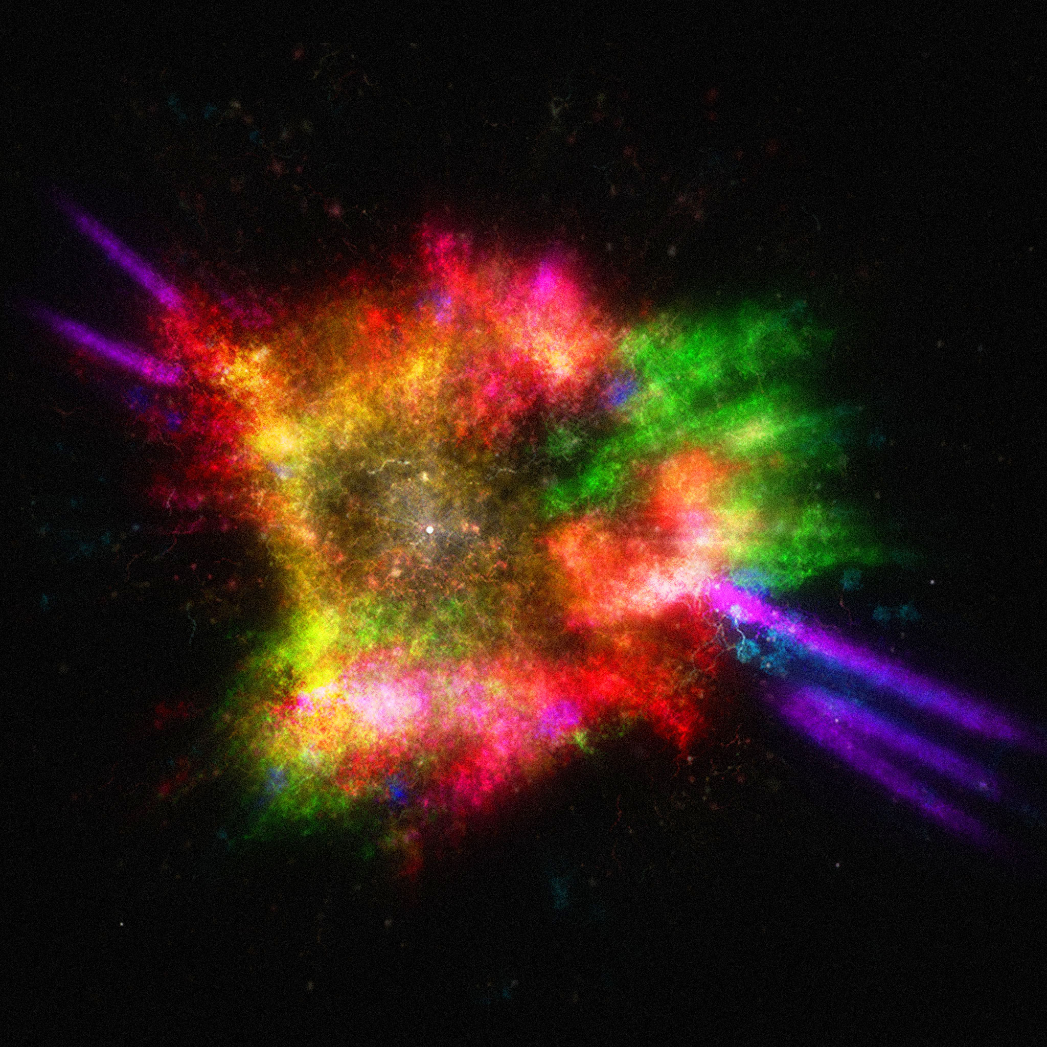 Exploding Star Background