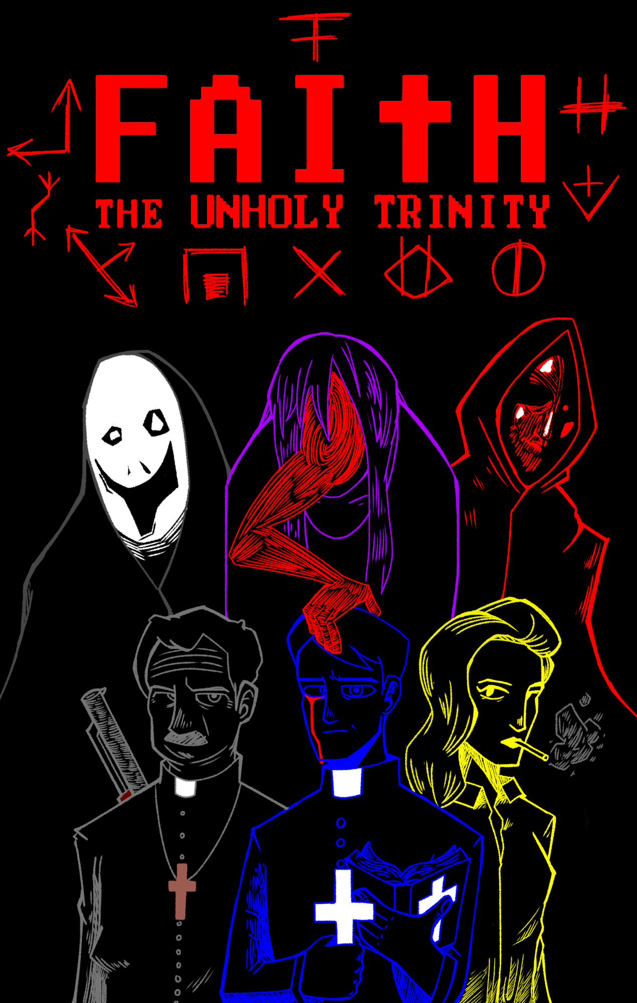 FAITH The Unholy Trinity Pixel Wallpapers