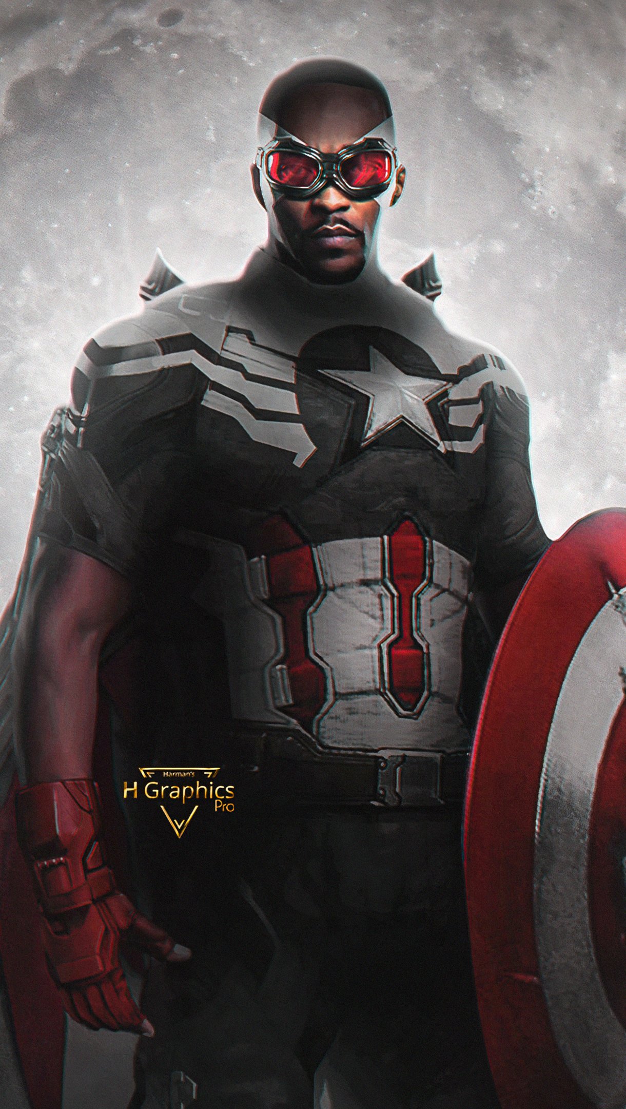 Falcon As Captain America Art Wallpapers