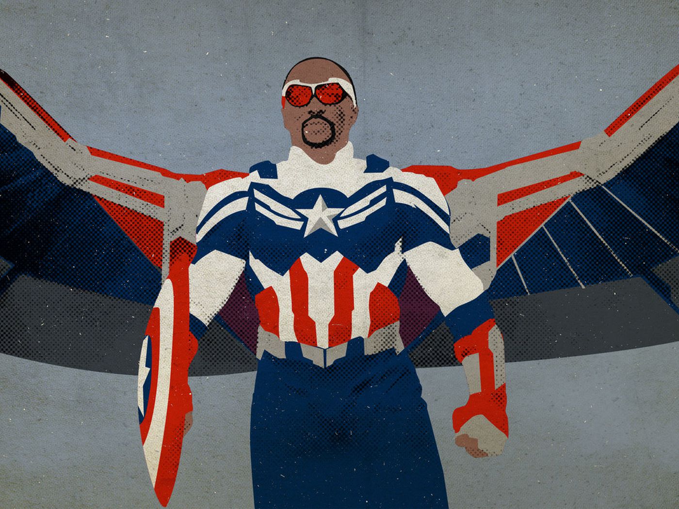 Falcon As Captain America Art Wallpapers