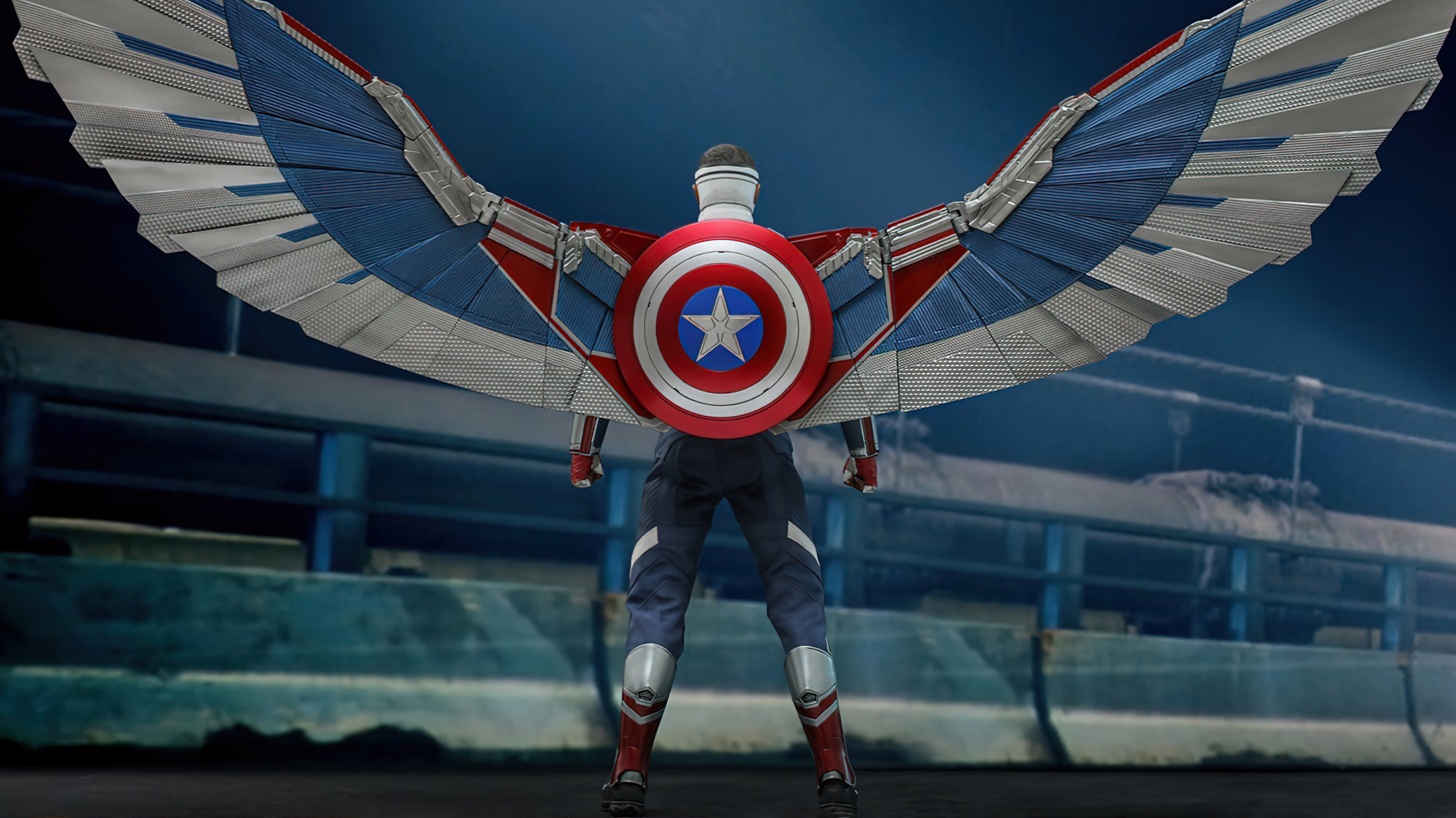 Falcon In Captain America Suit Wallpapers