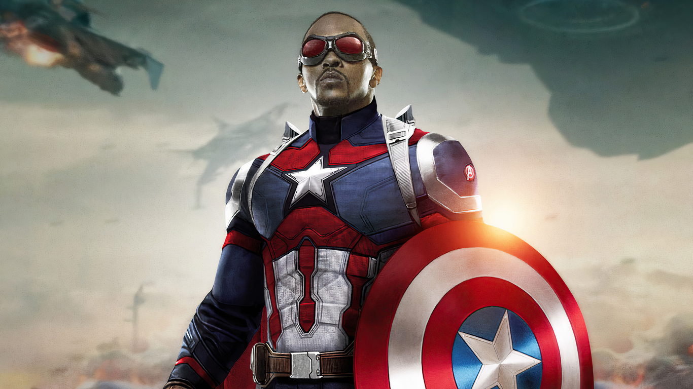 Falcon In Captain America Suit Wallpapers