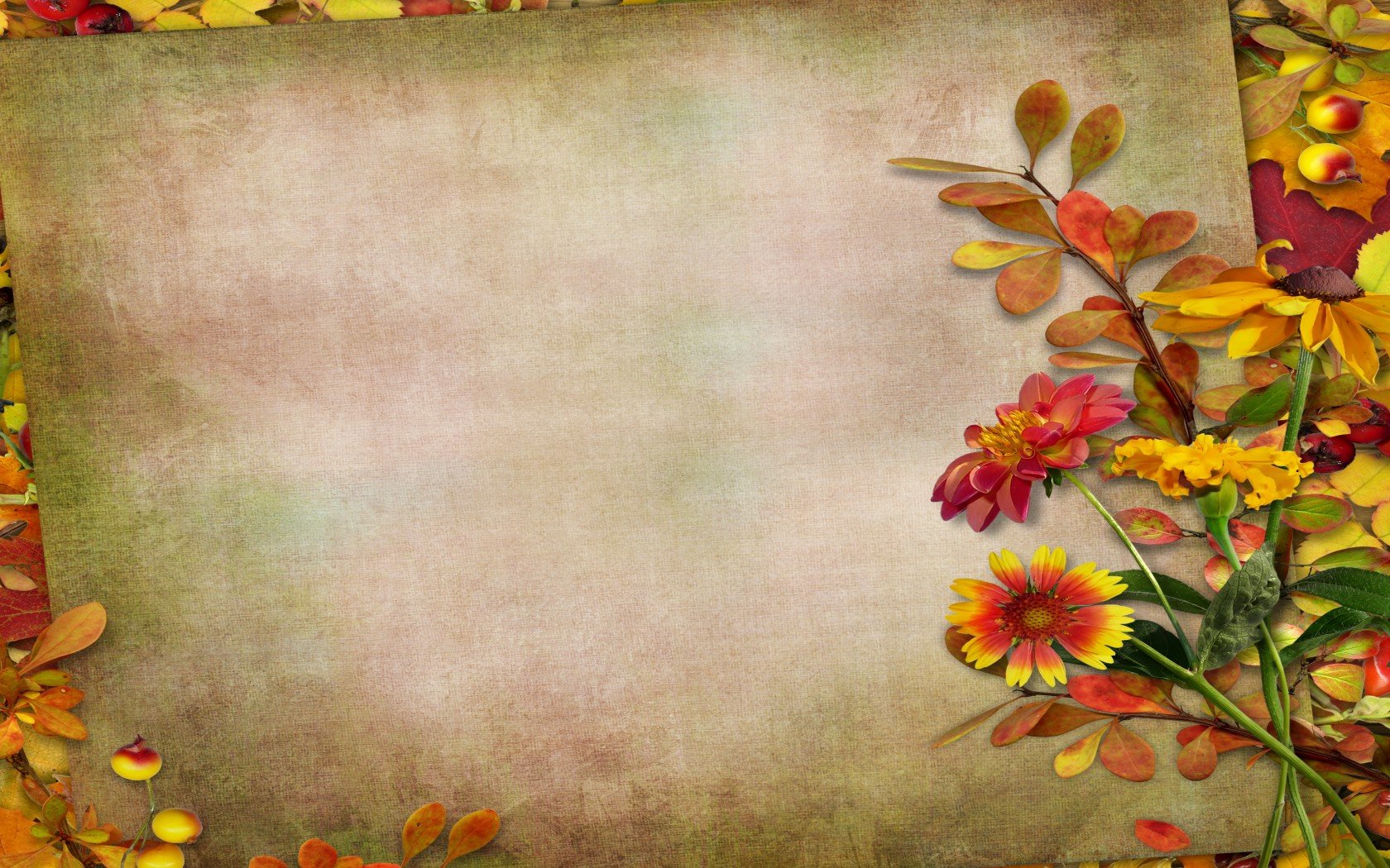 Fall Floral Desktop Wallpapers