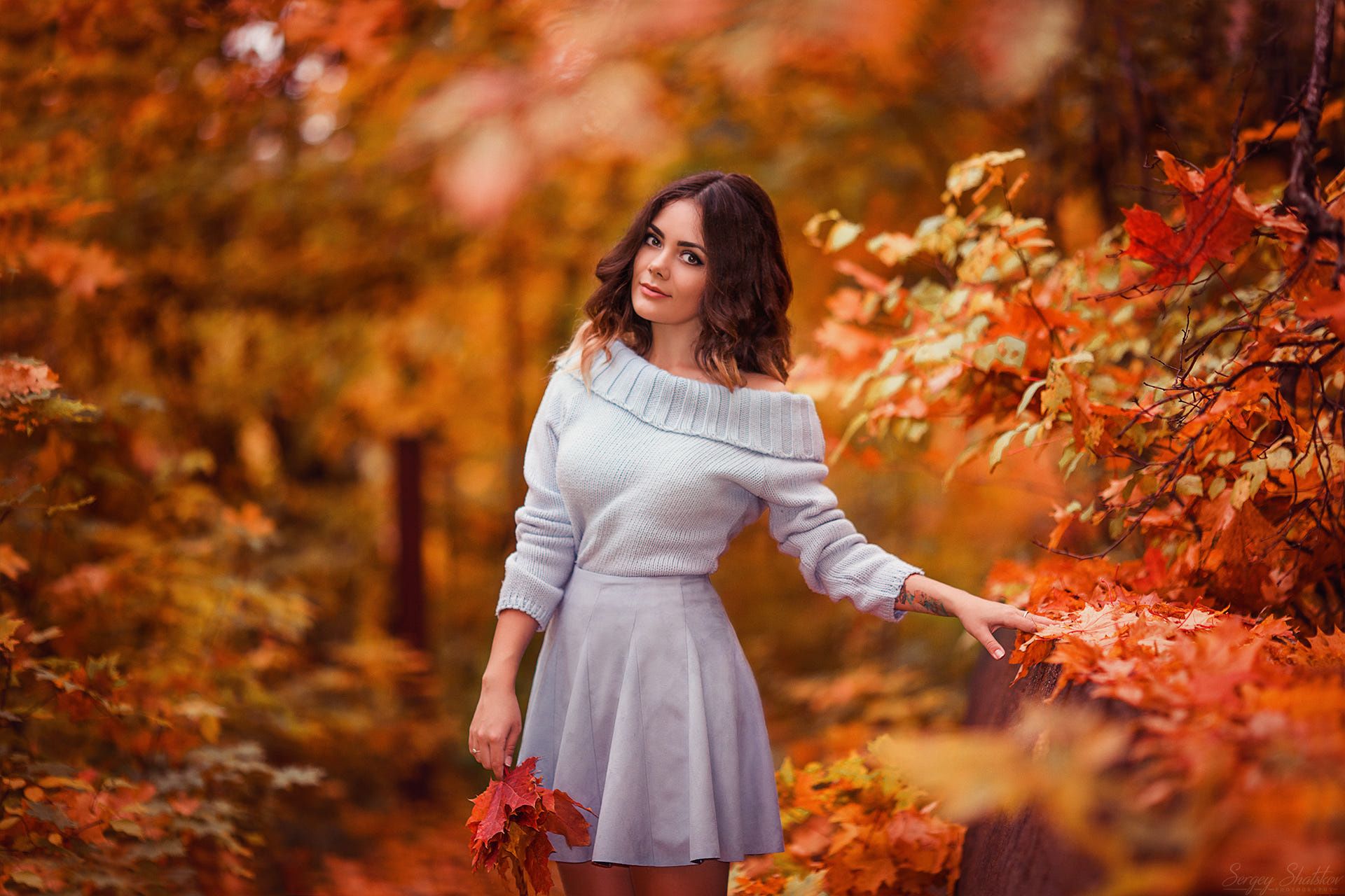 Fall Model Photography Wallpapers