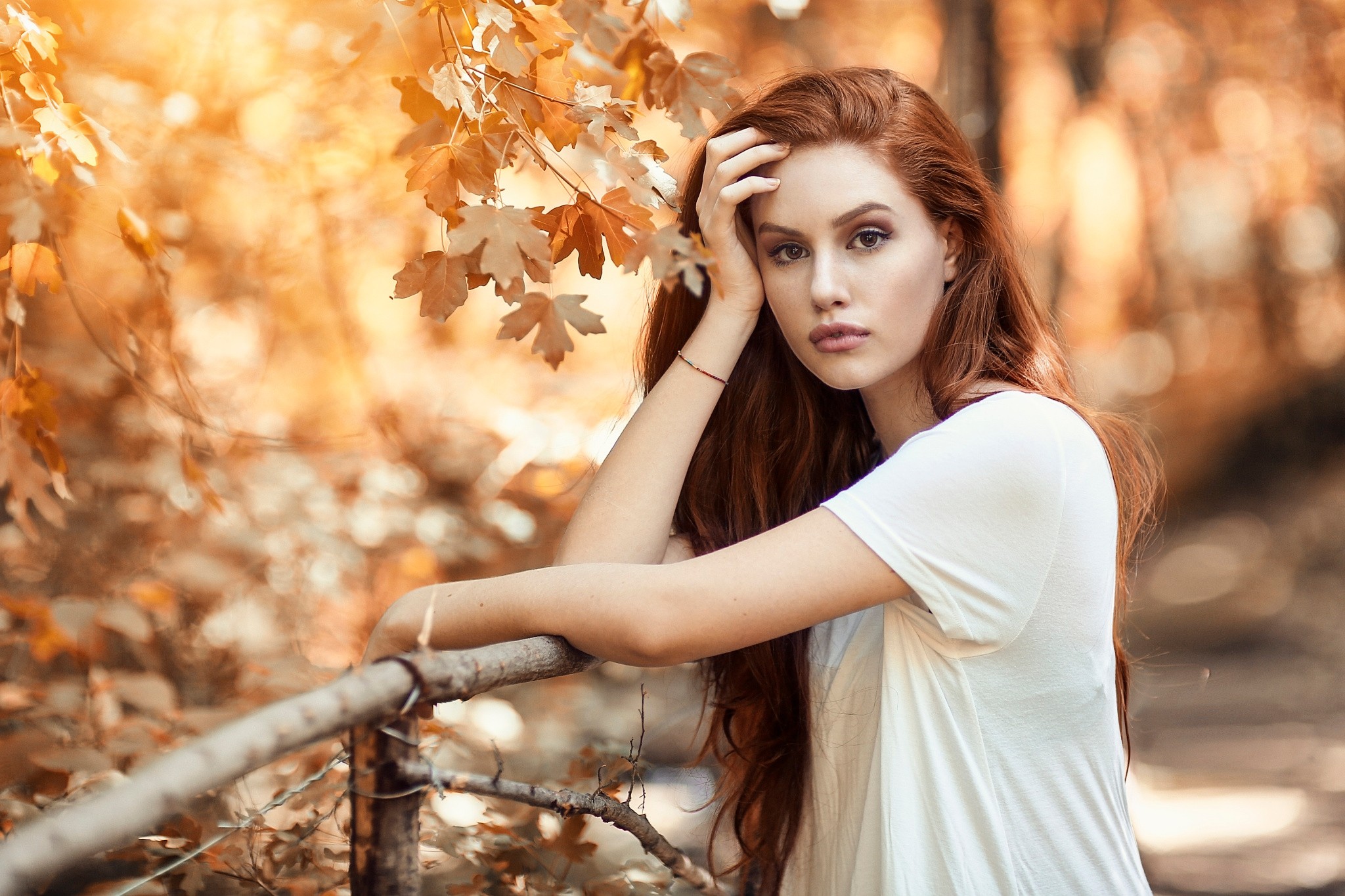 Fall Model Photography Wallpapers