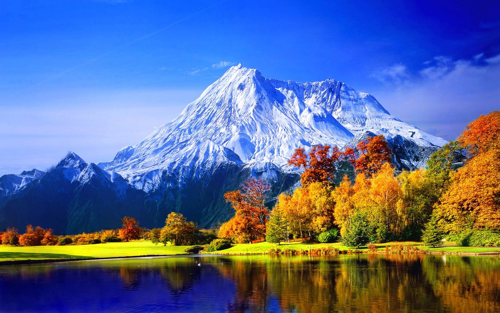 Fall Mountain Lake Wallpapers