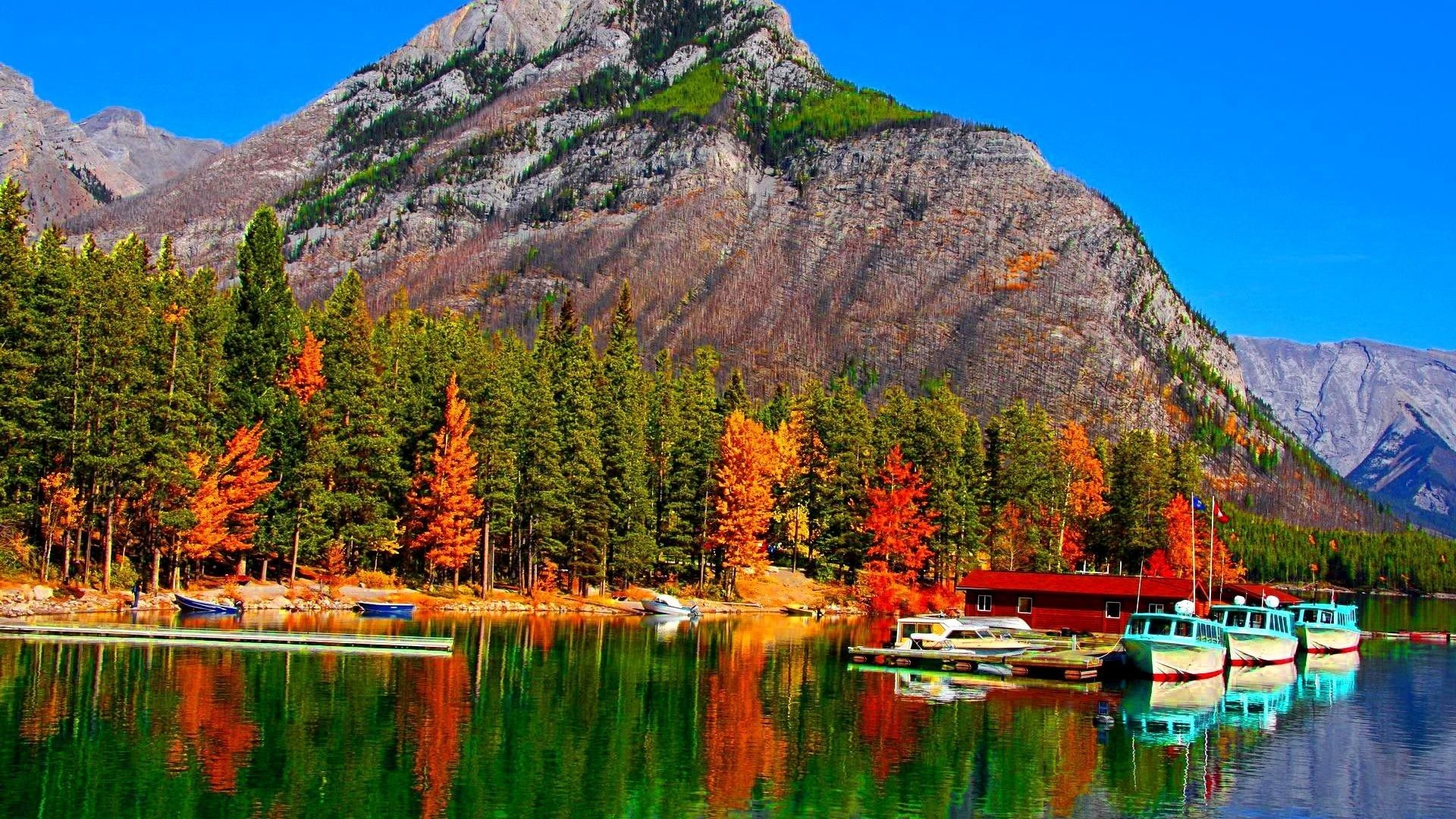 Fall Mountain Lake Wallpapers