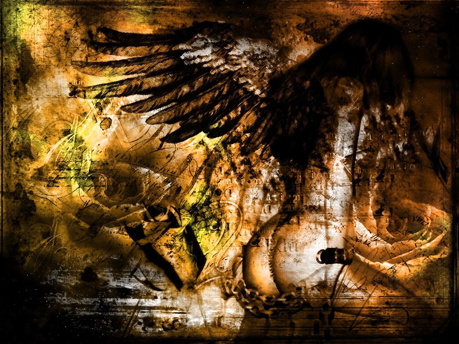 Fallen Angel Painting Wallpapers