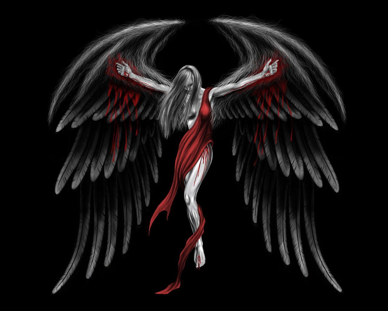 Fallen Angel Painting Wallpapers