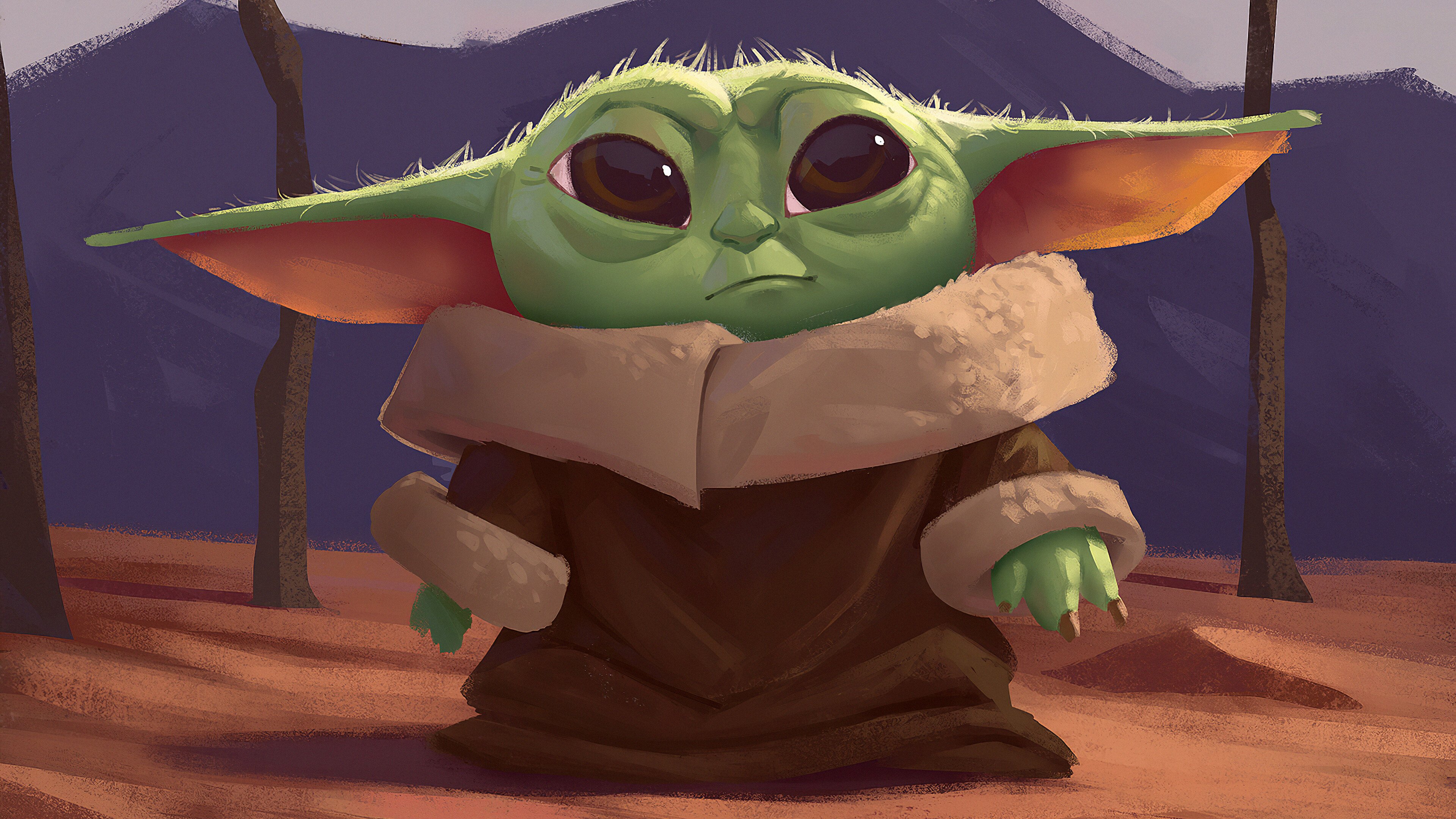 Fan Art Baby Yoda Wallpapers