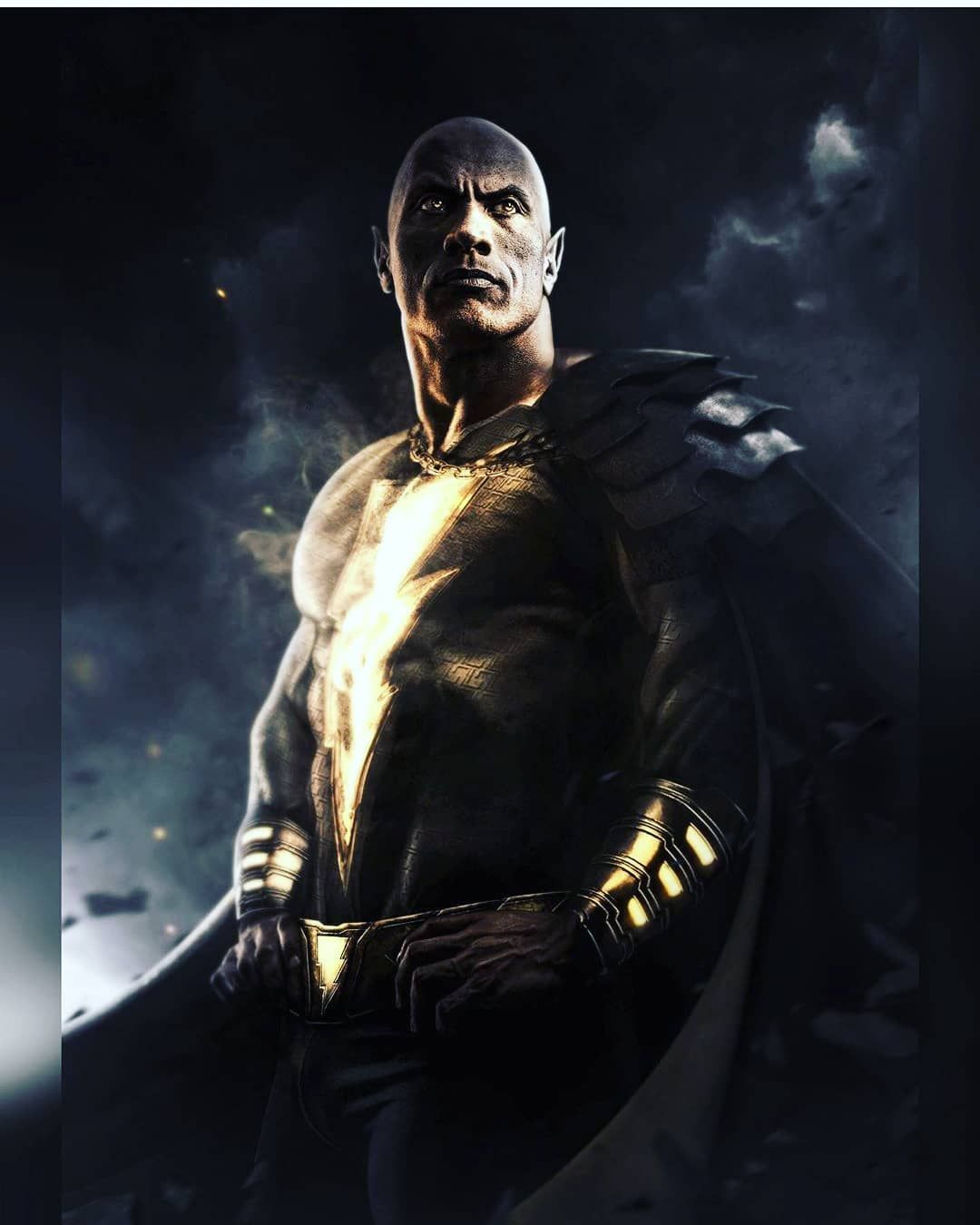 Fan Poster Of Dwayne Johnson As Black Adam Wallpapers