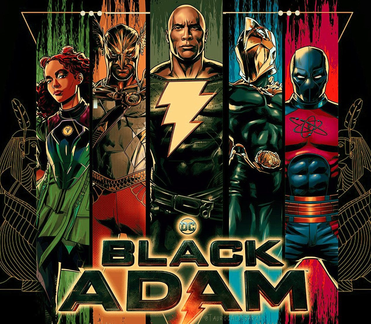 Fan Poster Of Dwayne Johnson As Black Adam Wallpapers