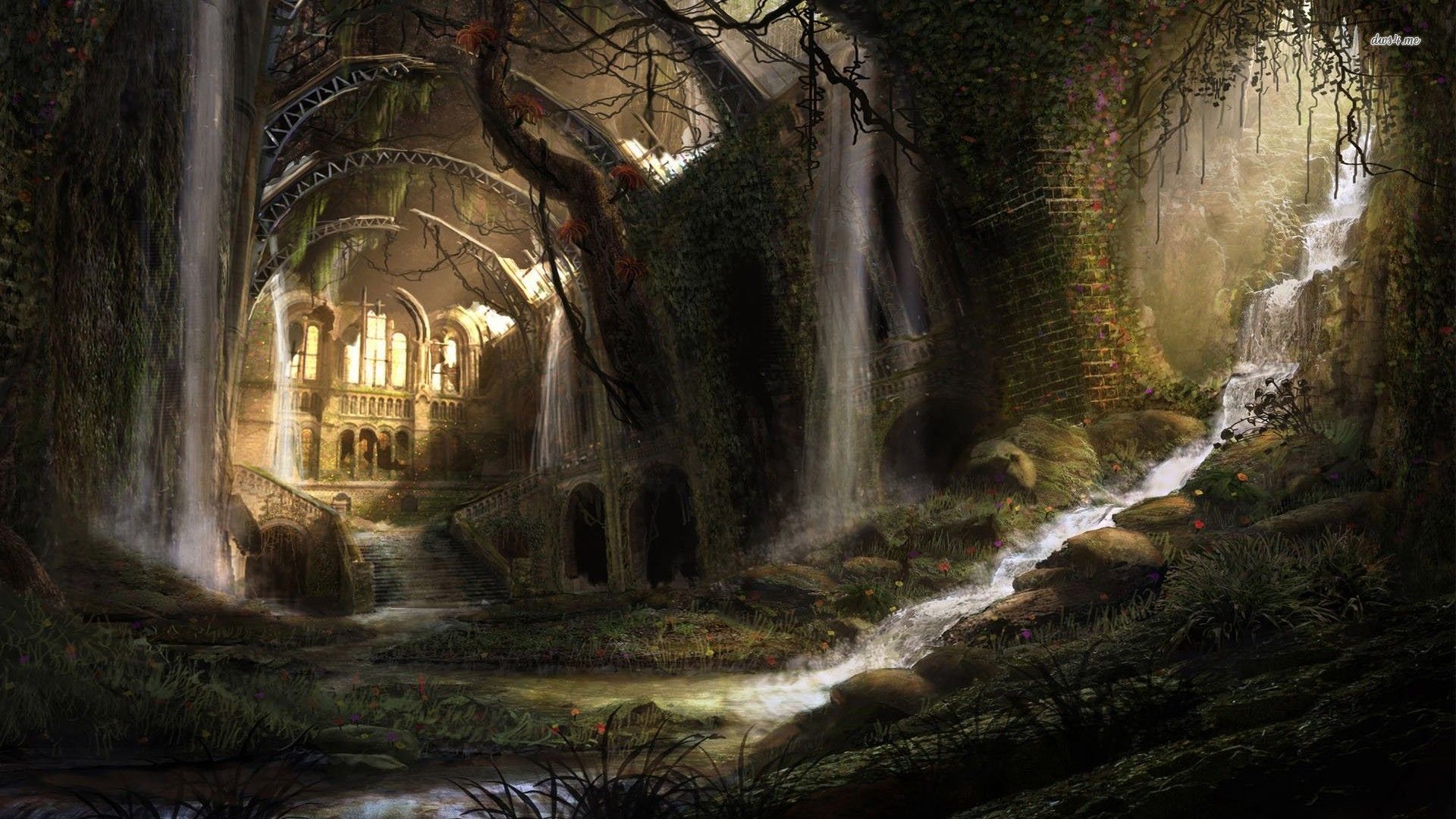 Fantasy Abandoned Castle Wallpapers