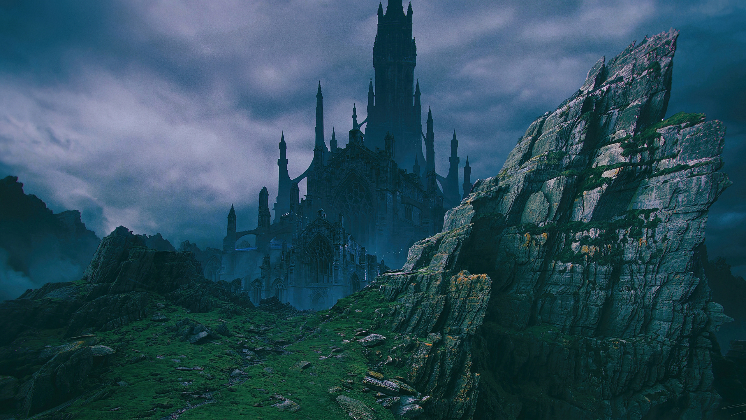 Fantasy Castle Landscape Wallpapers