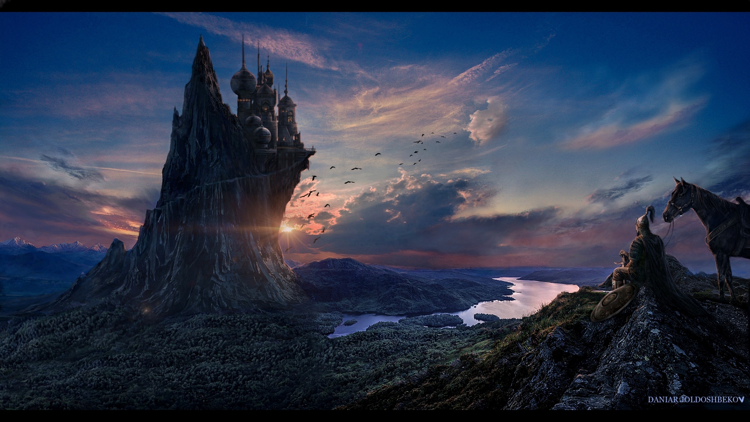 Fantasy Castle Landscape Wallpapers