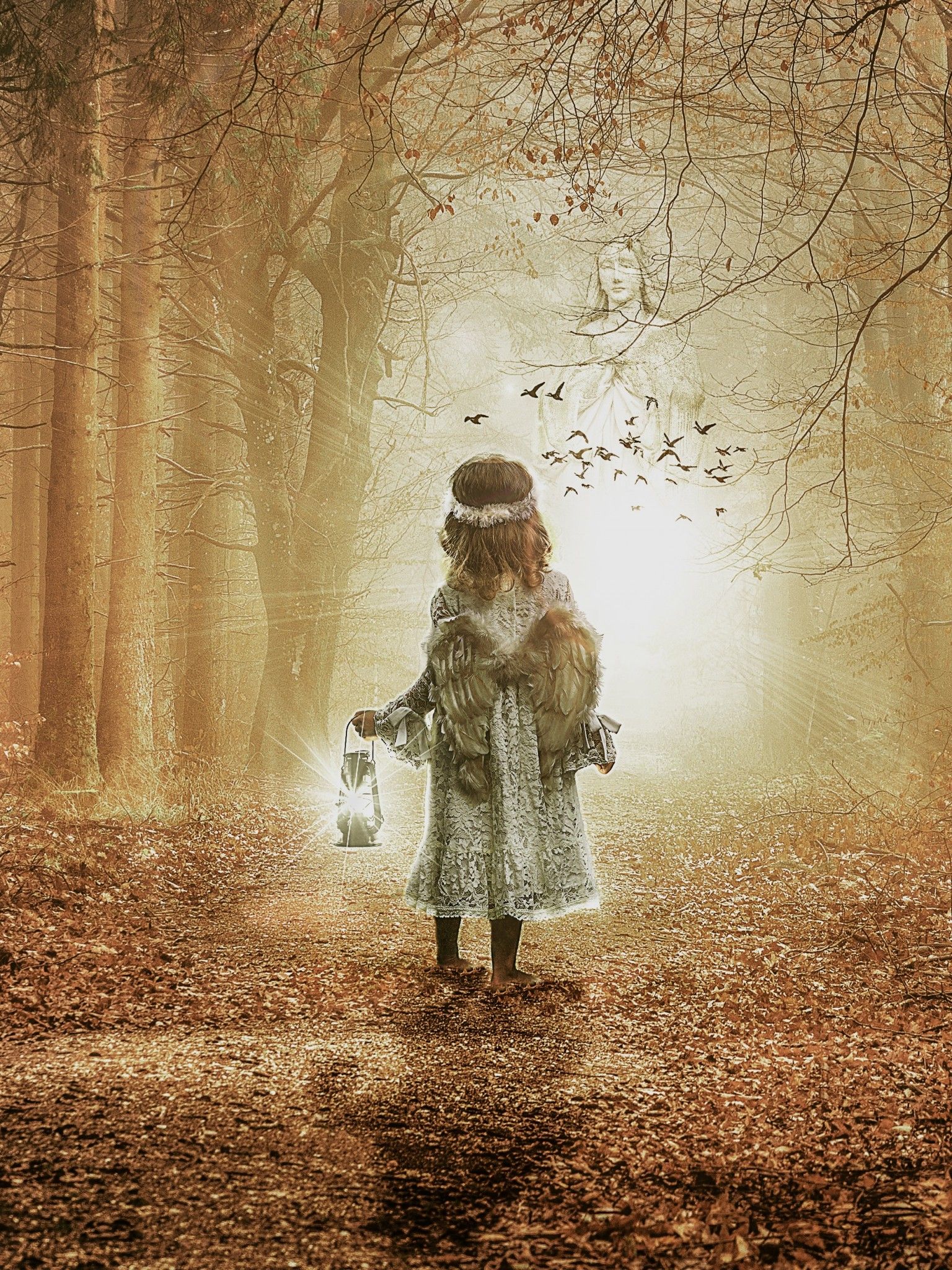 Fantasy Child Cool Alone Art
 Wallpapers