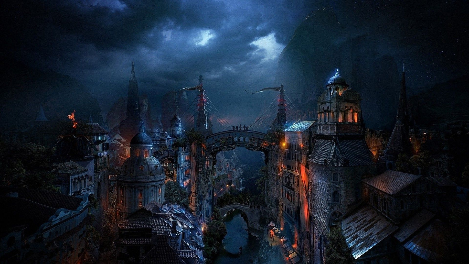 Fantasy Cityscape Wallpapers