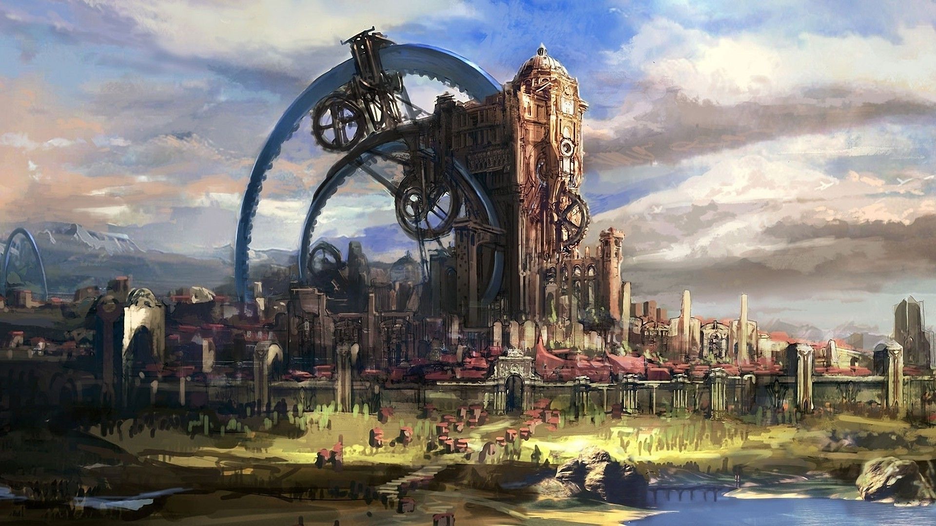 Fantasy Cityscape Wallpapers