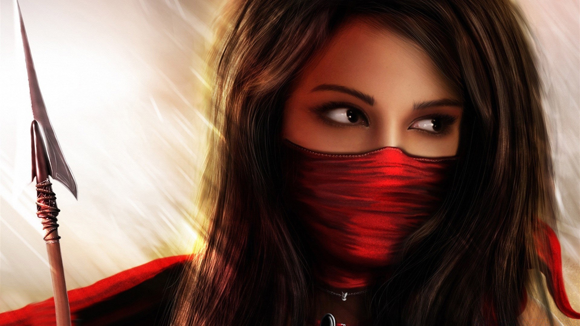 Fantasy Girl In Mask
 Wallpapers