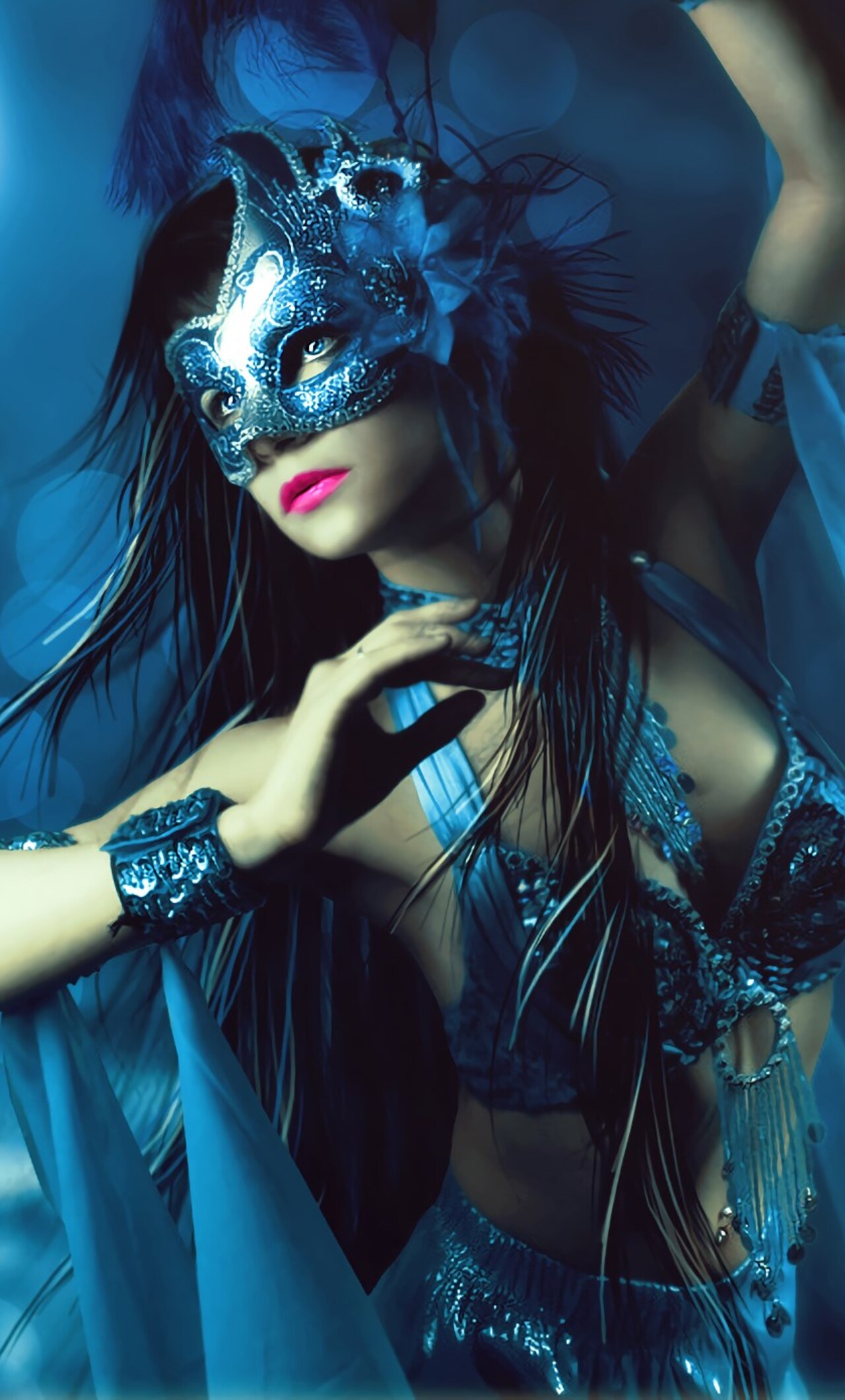 Fantasy Girl In Mask
 Wallpapers