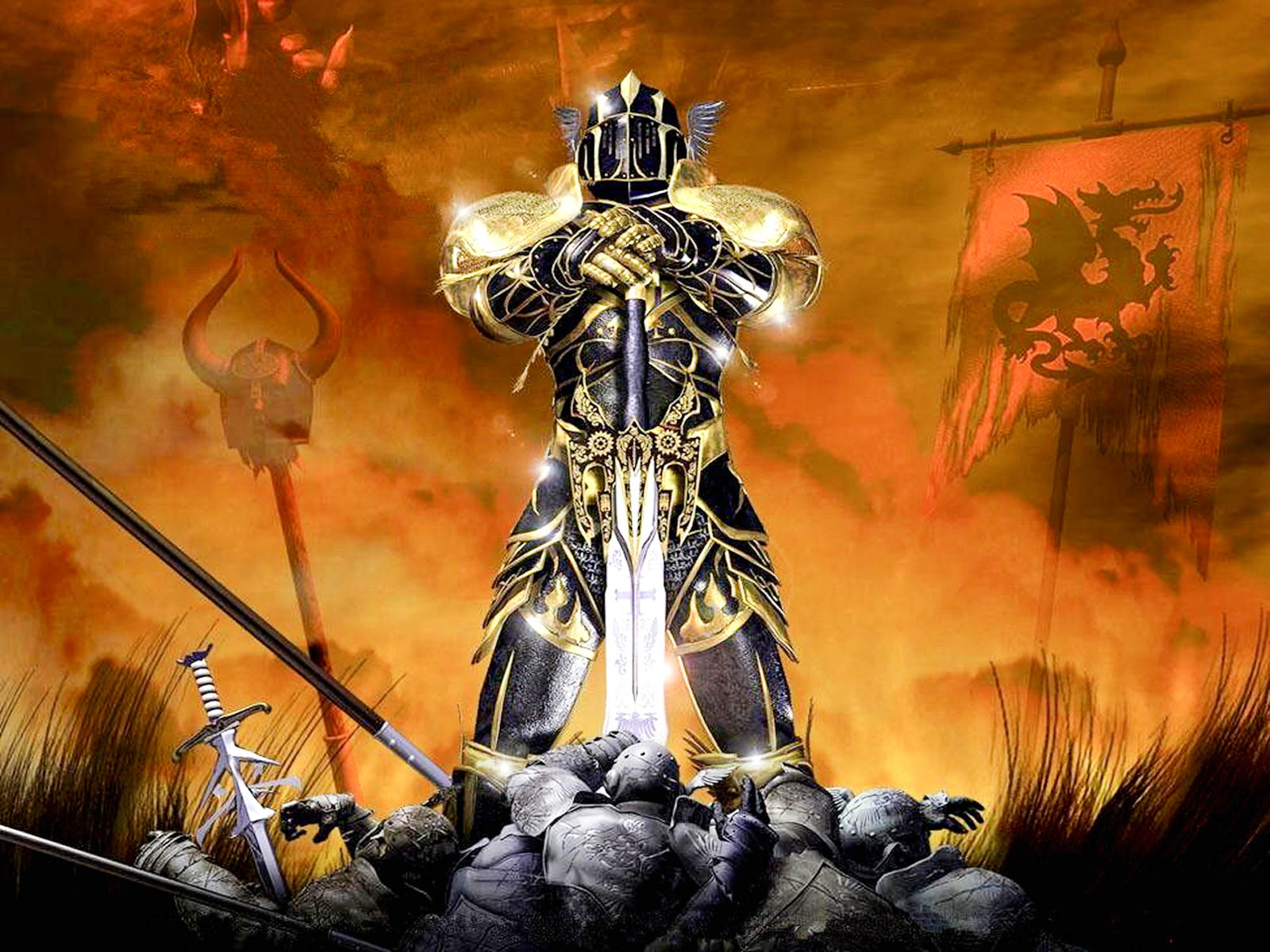 Fantasy Knight Warrior
 Wallpapers