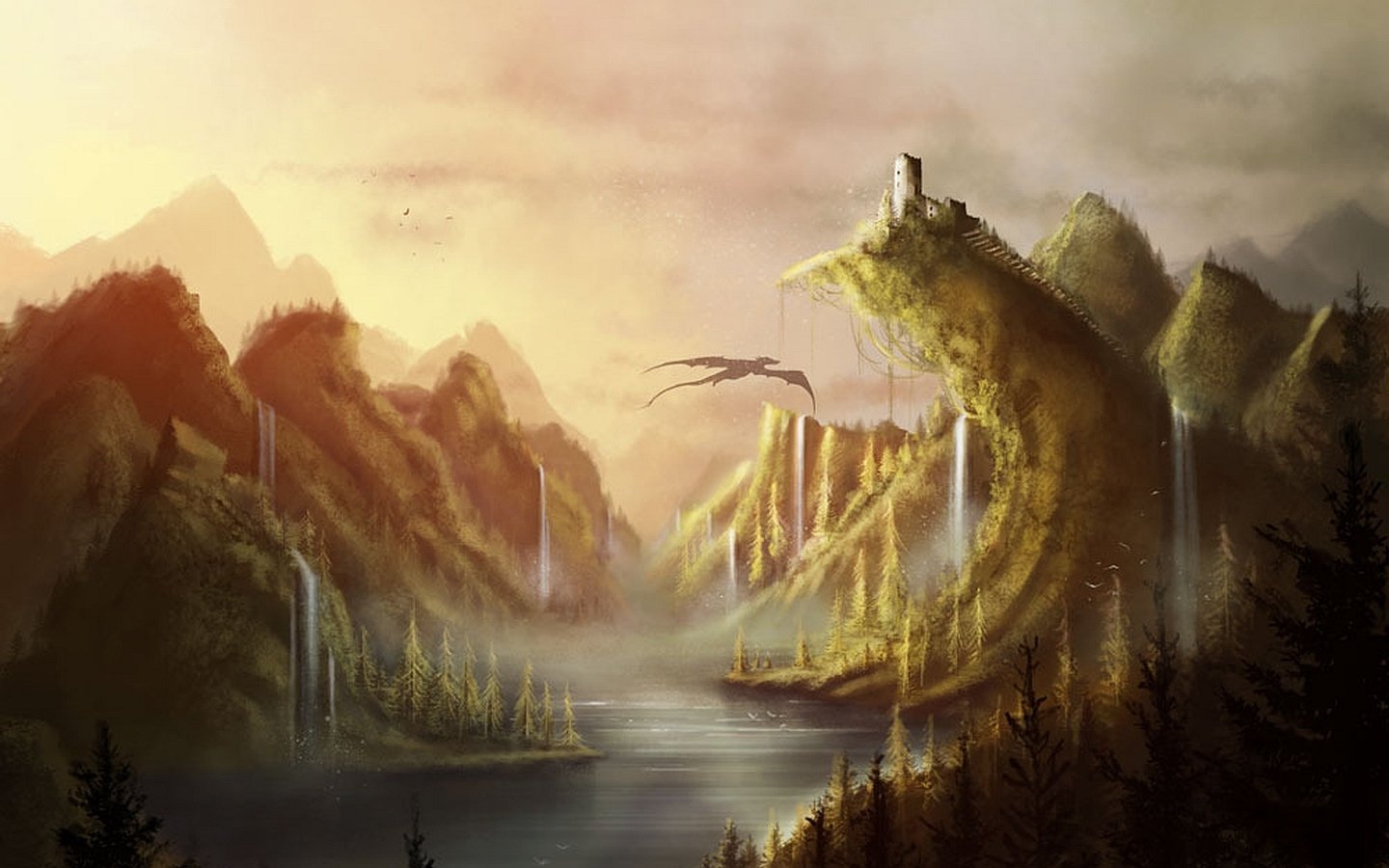 Fantasy Lake Wallpapers