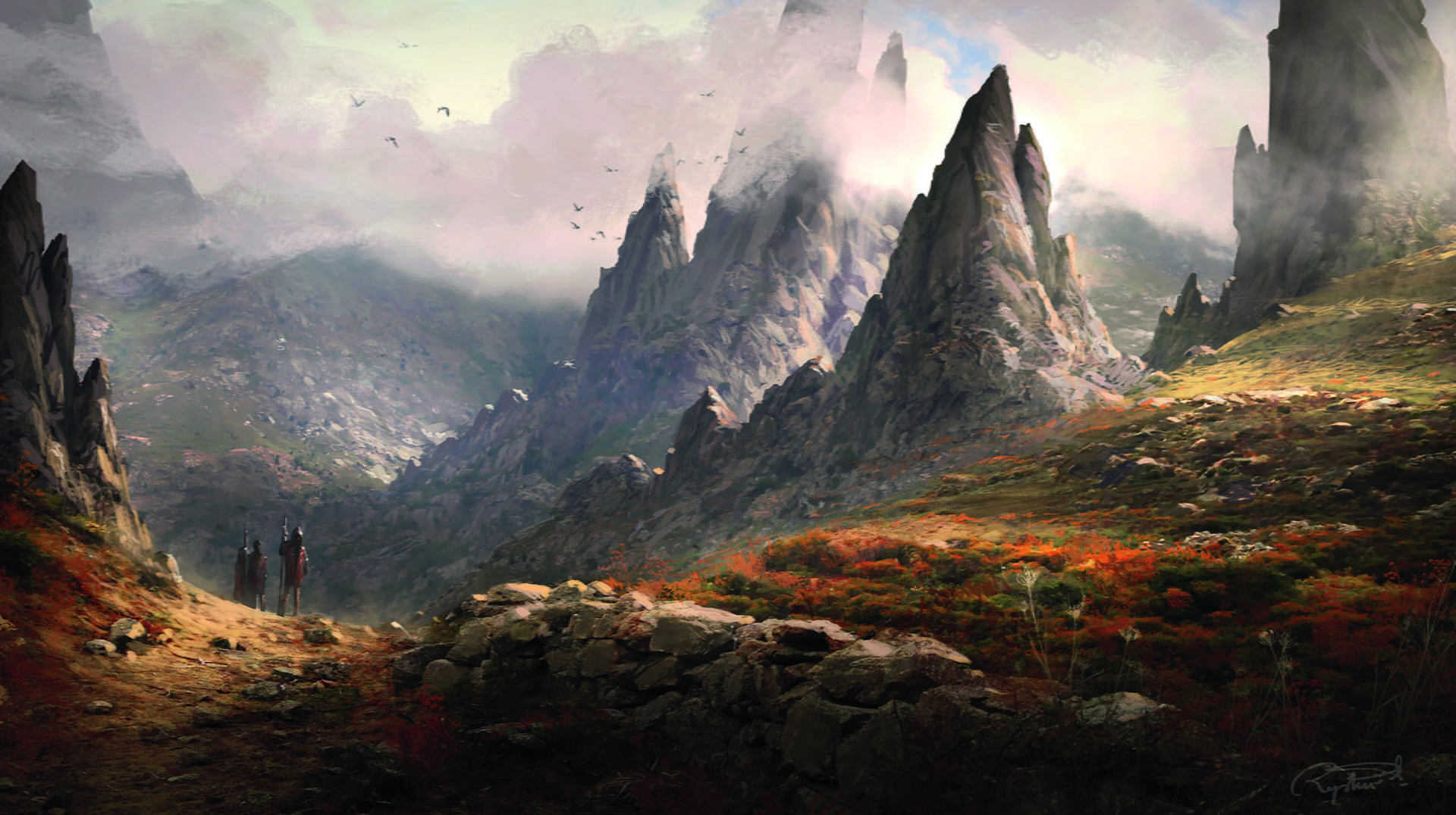 Fantasy Landscape Mountains In Fantasy Wallpapers